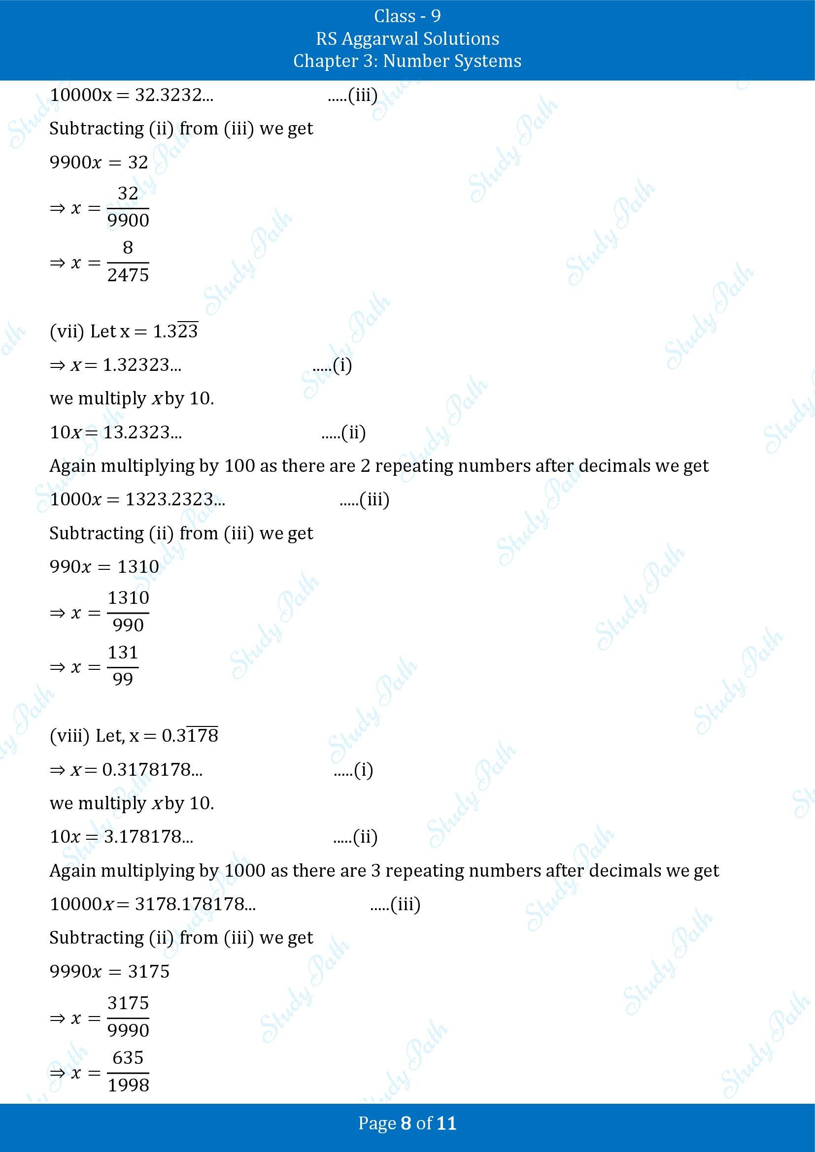 RS Aggarwal Solutions Class 9 Chapter 3 Number Systems Exercise 3B 00008