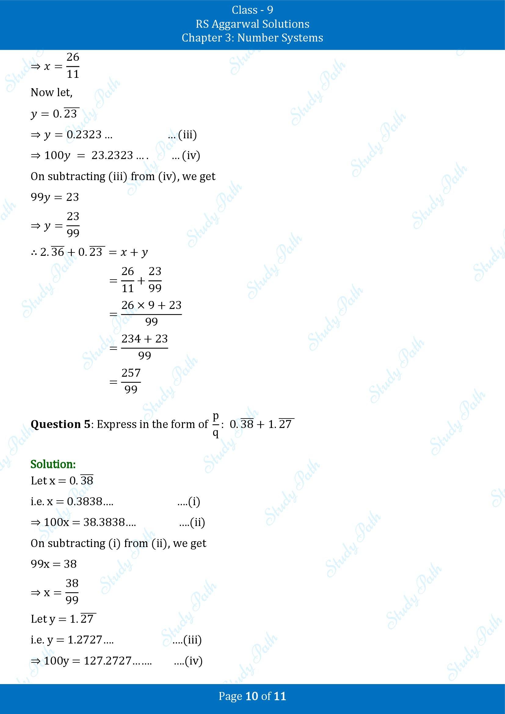 RS Aggarwal Solutions Class 9 Chapter 3 Number Systems Exercise 3B 00010