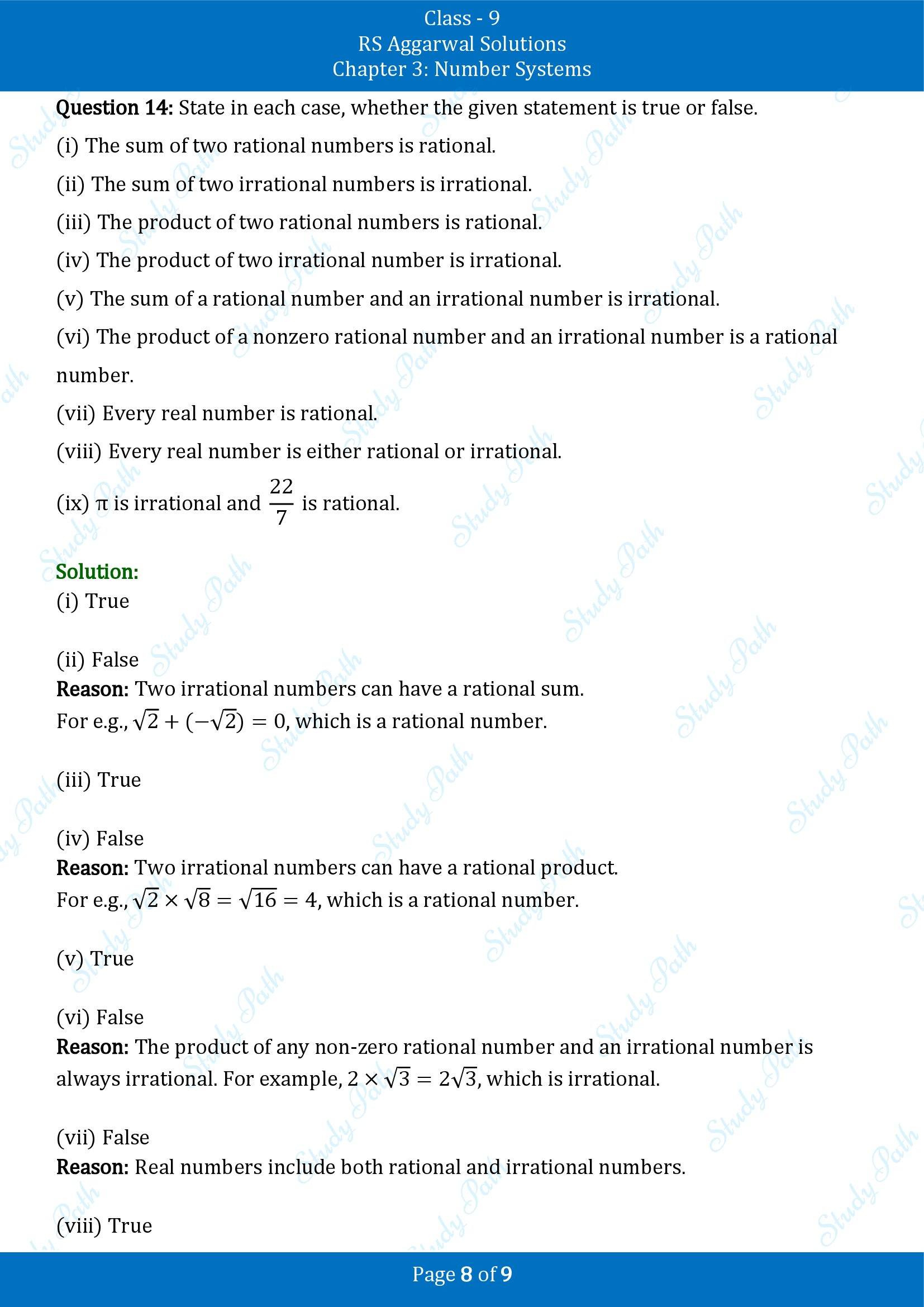 RS Aggarwal Solutions Class 9 Chapter 3 Number Systems Exercise 3C 00008