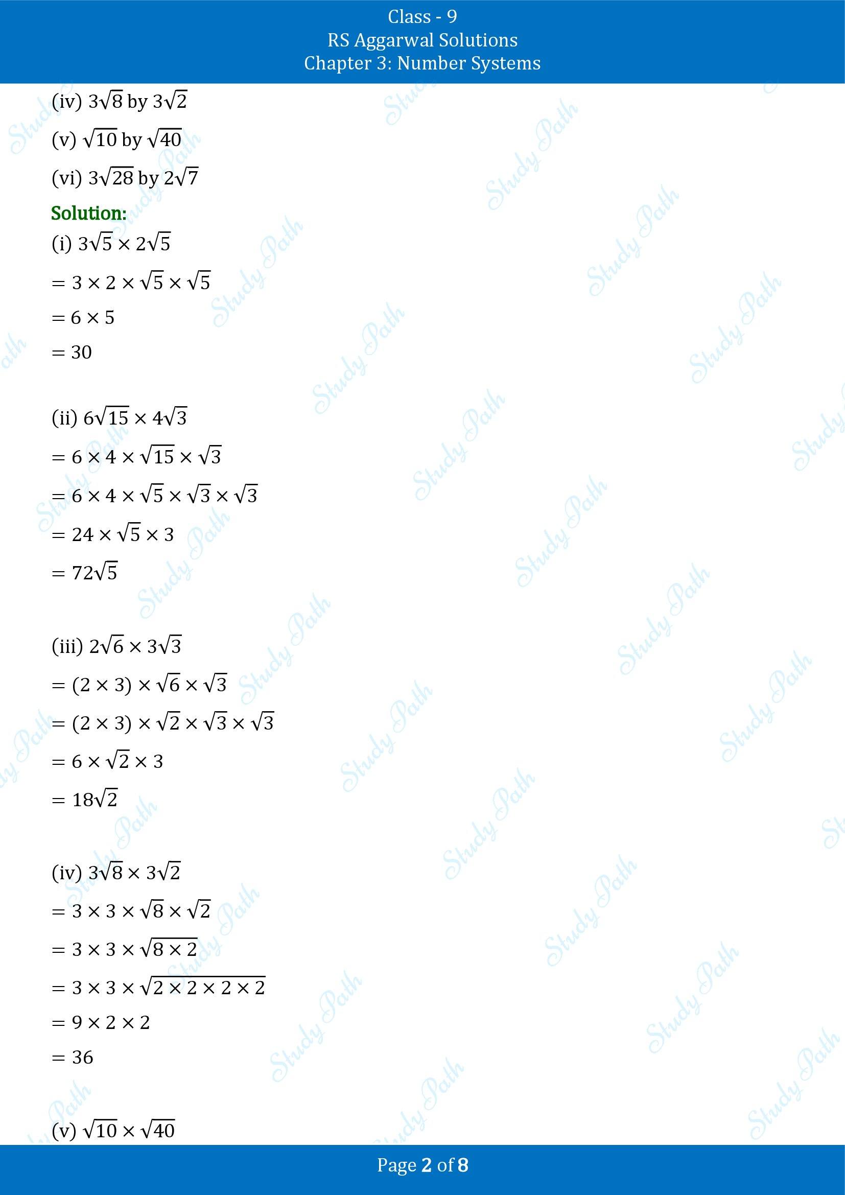 RS Aggarwal Solutions Class 9 Chapter 3 Number Systems Exercise 3D 00002