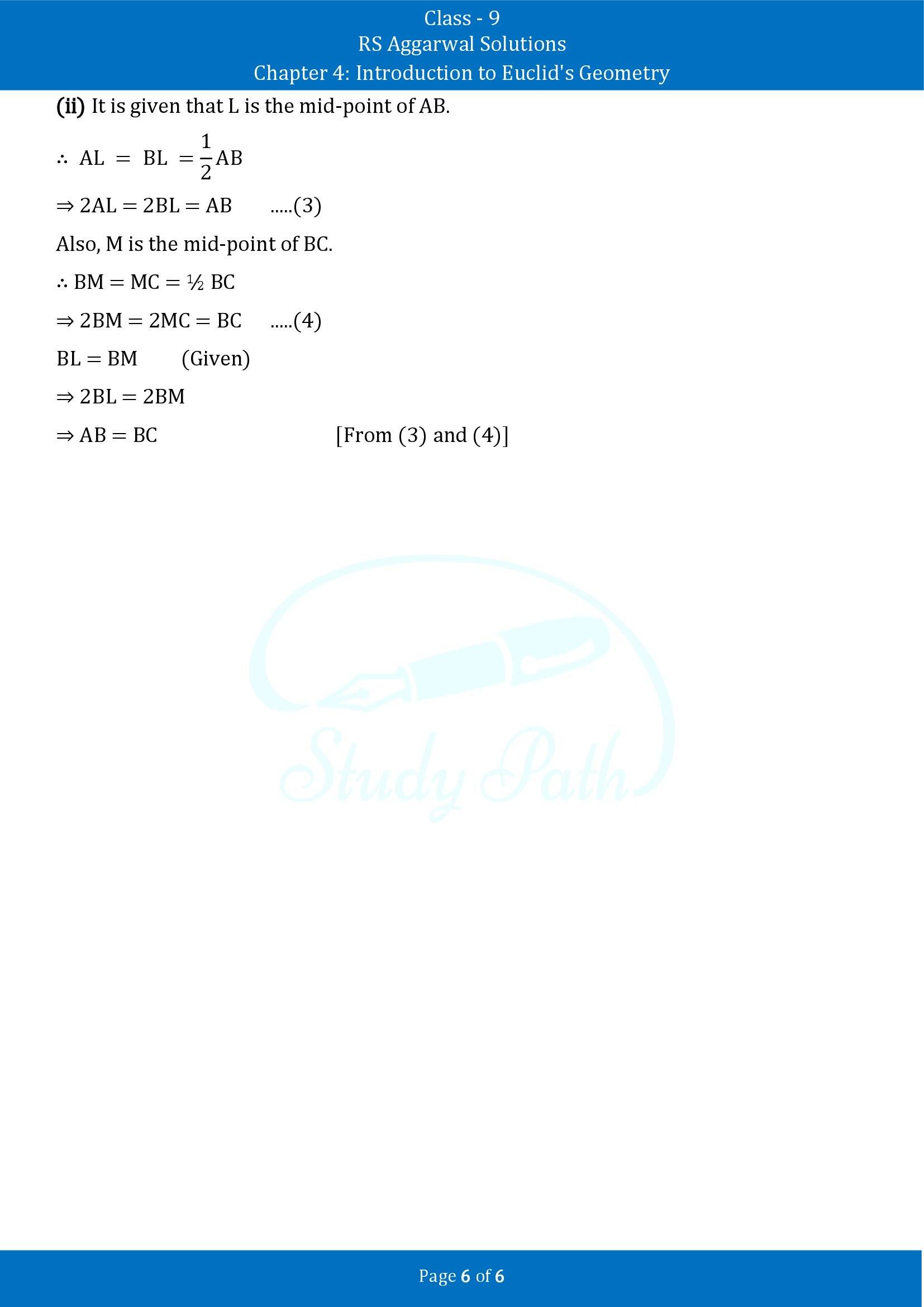 RS Aggarwal Solutions Class 9 Chapter 4 Introduction to Euclids Geometry Exercise 4 00006