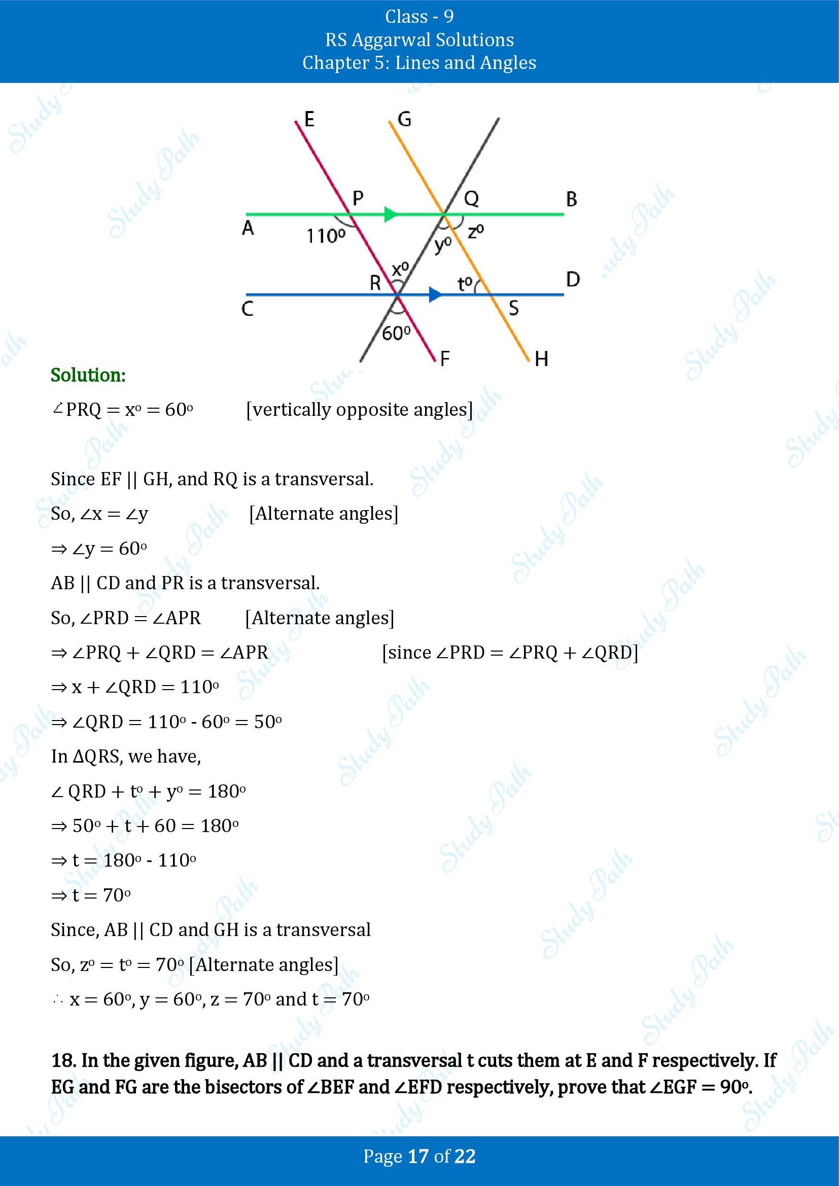 RS Aggarwal Solutions Class 9 Chapter 5 Lines and Angles Exercise 5C 00017