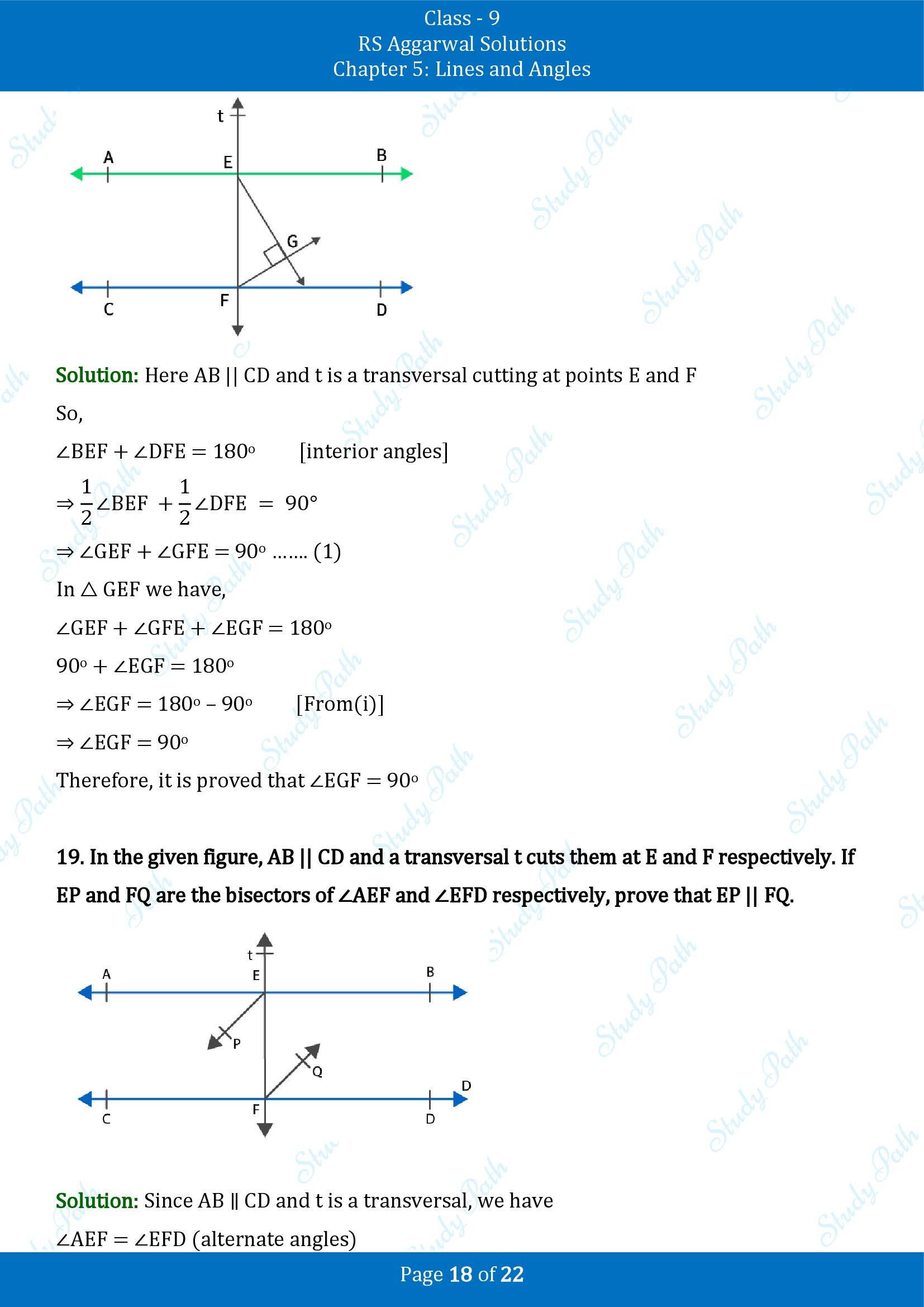 RS Aggarwal Solutions Class 9 Chapter 5 Lines and Angles Exercise 5C 00018
