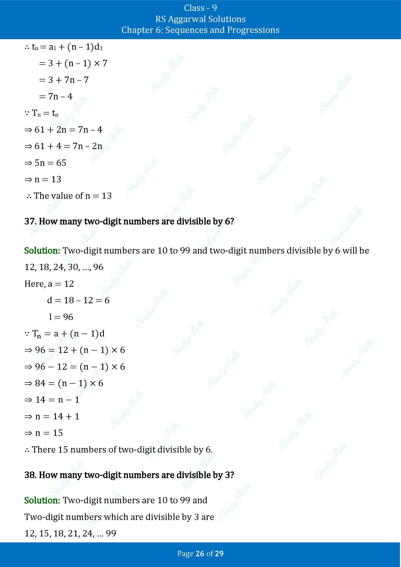 RS Aggarwal Solutions Class 9 Chapter 6 Sequences and Progressions Exercise 6A 00026
