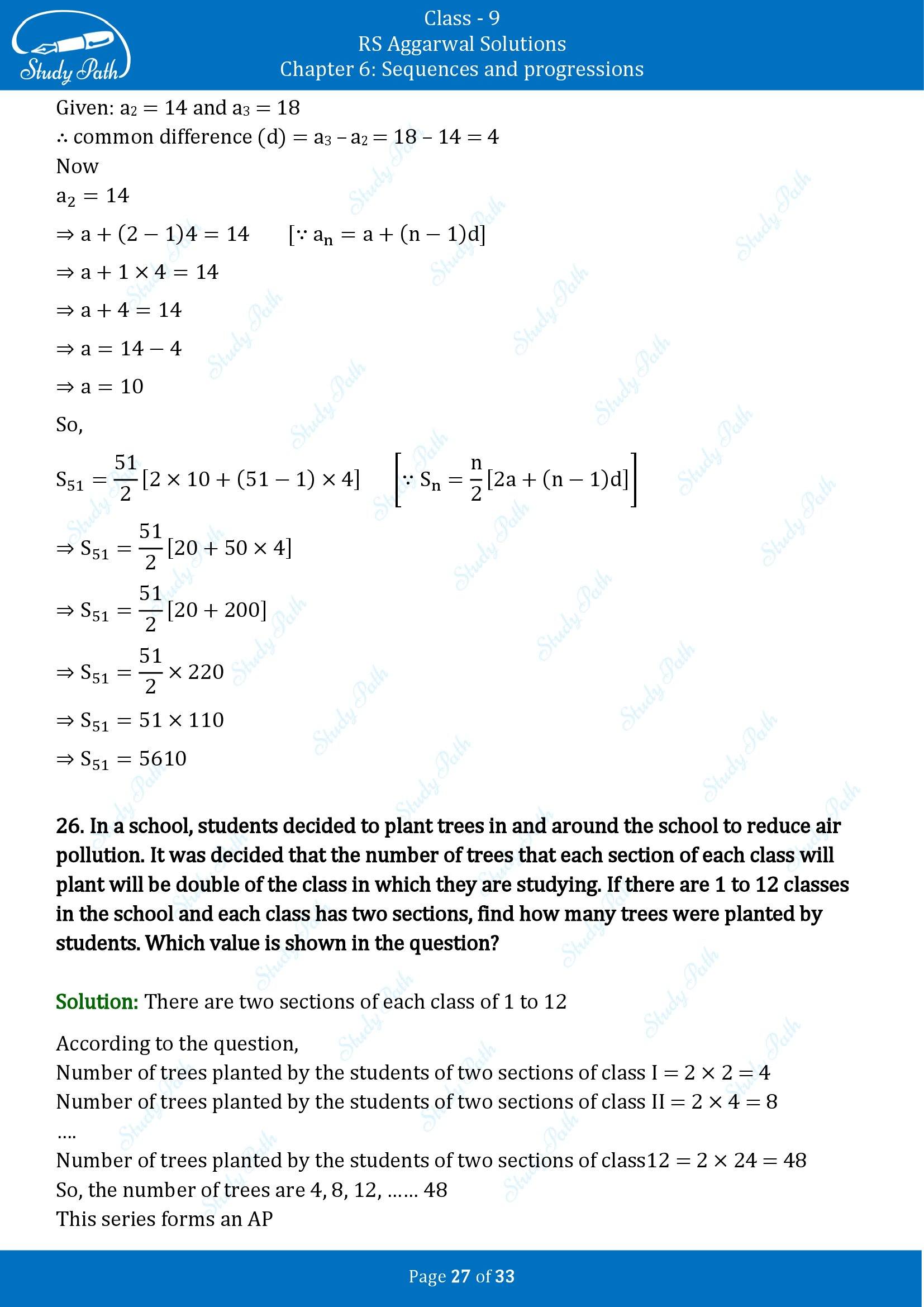 RS Aggarwal Solutions Class 9 Chapter 6 Sequences and Progressions Exercise 6B 00027