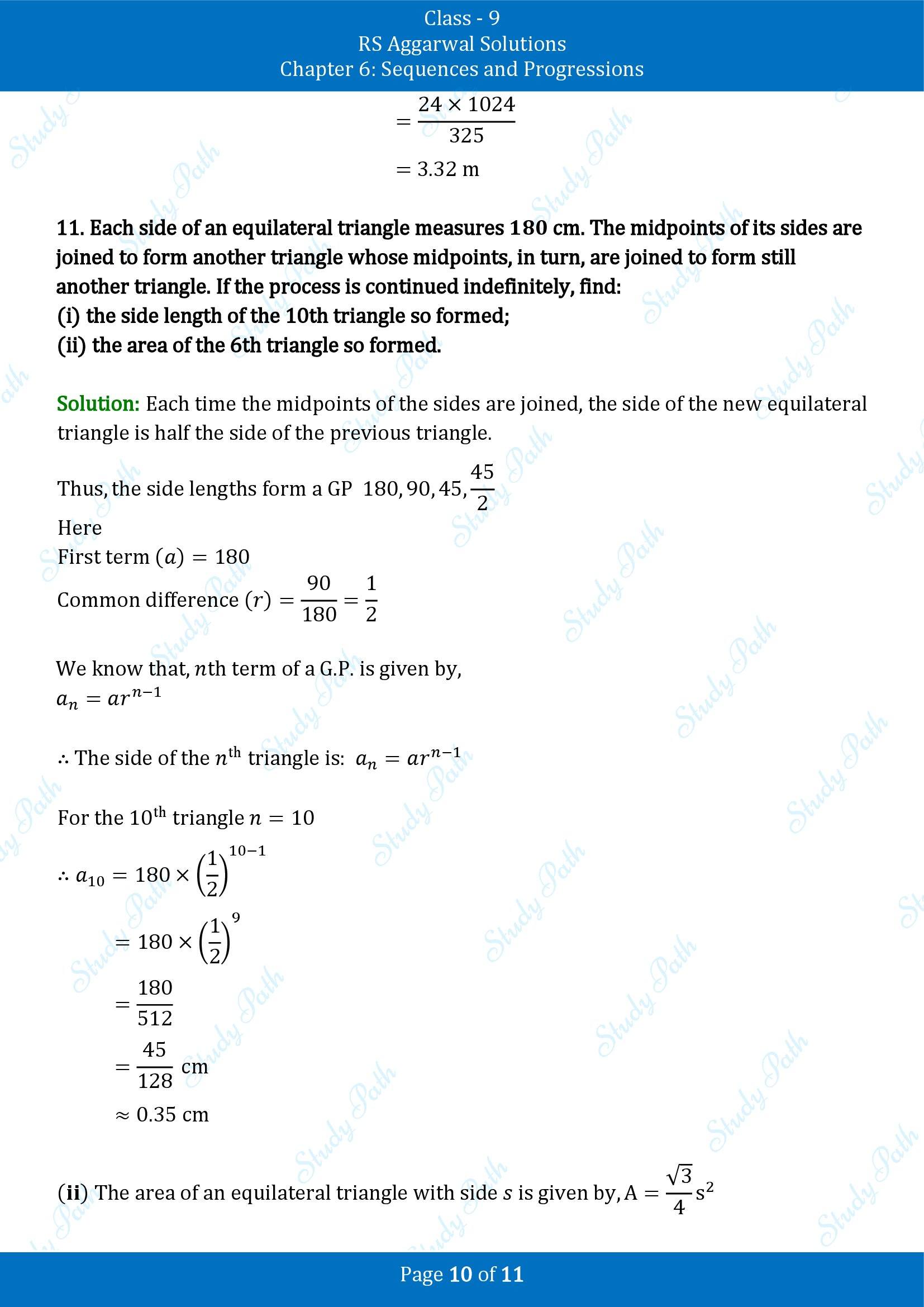 RS Aggarwal Solutions Class 9 Chapter 6 Sequences and Progressions Exercise 6C 00010