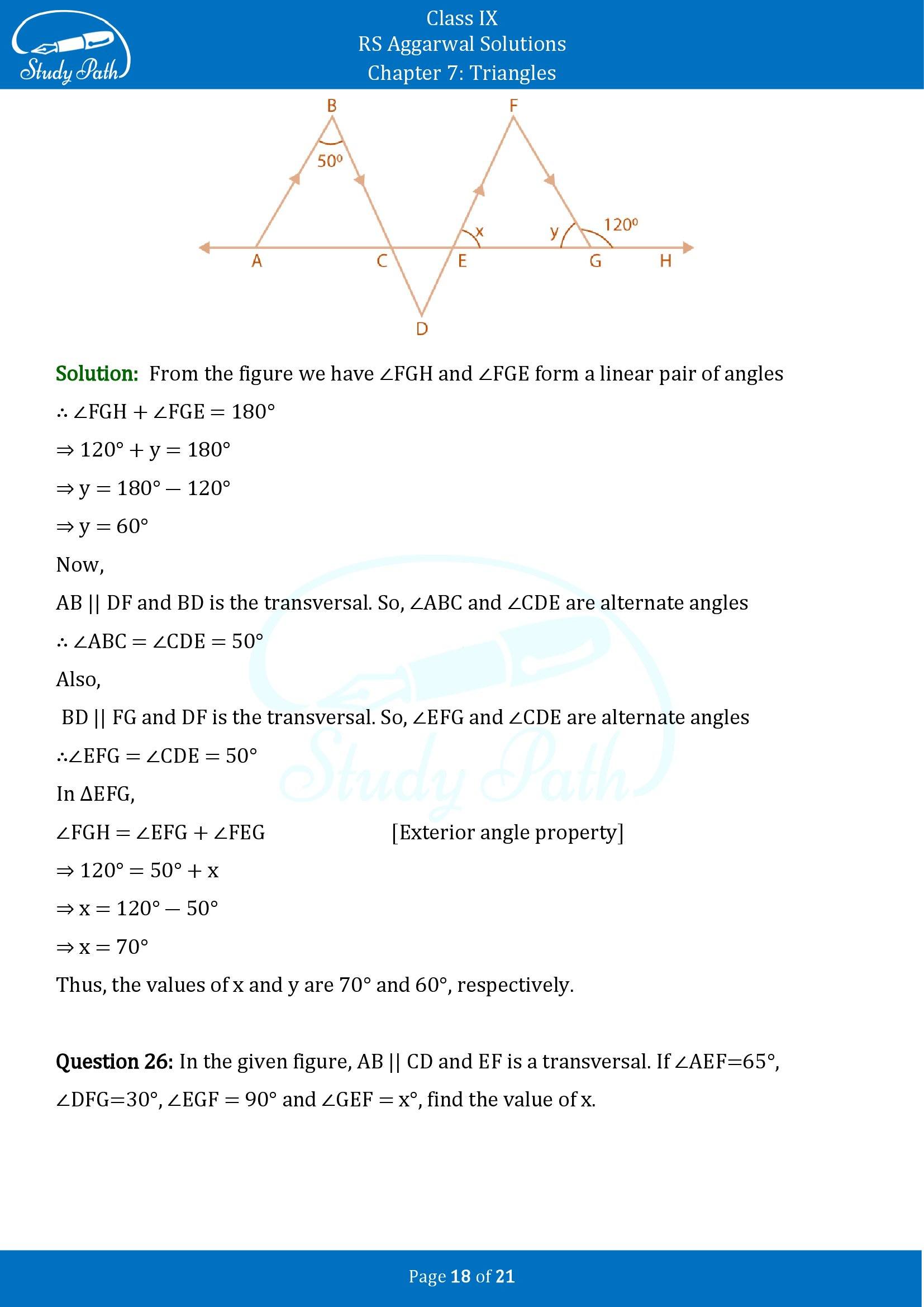 RS Aggarwal Solutions Class 9 Chapter 7 Triangles Exercise 7 00018
