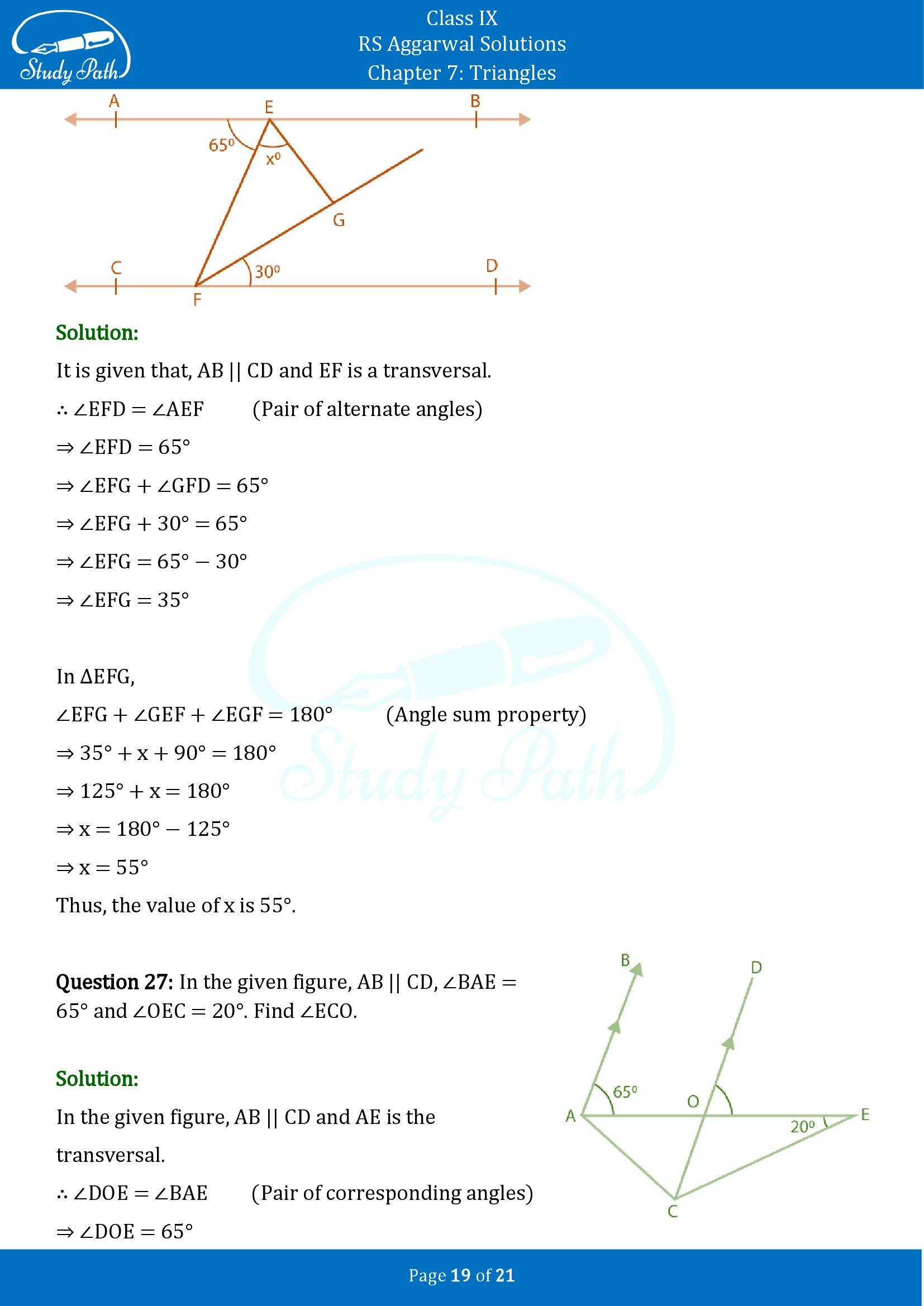 RS Aggarwal Solutions Class 9 Chapter 7 Triangles Exercise 7 00019