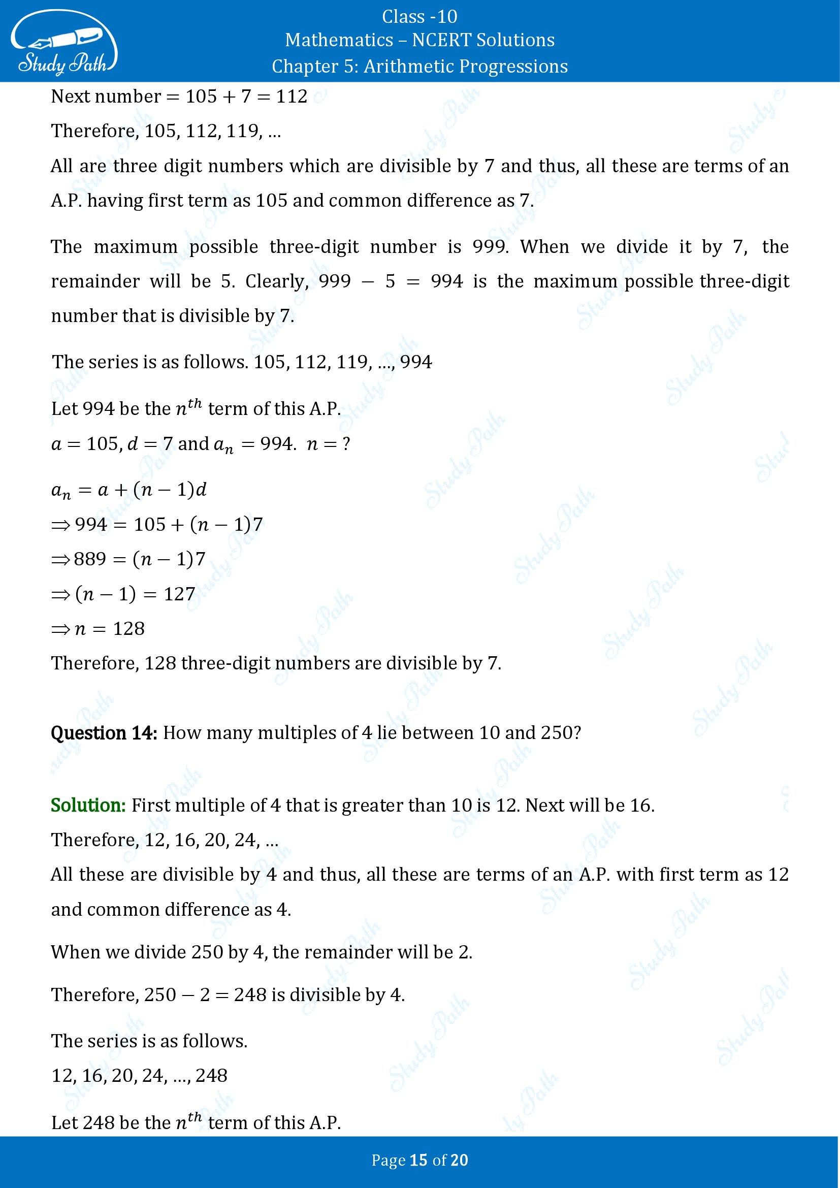 NCERT Solutions for Class 10 Maths Chapter 5 Arithmetic Progressions Exercise 5.2 00015