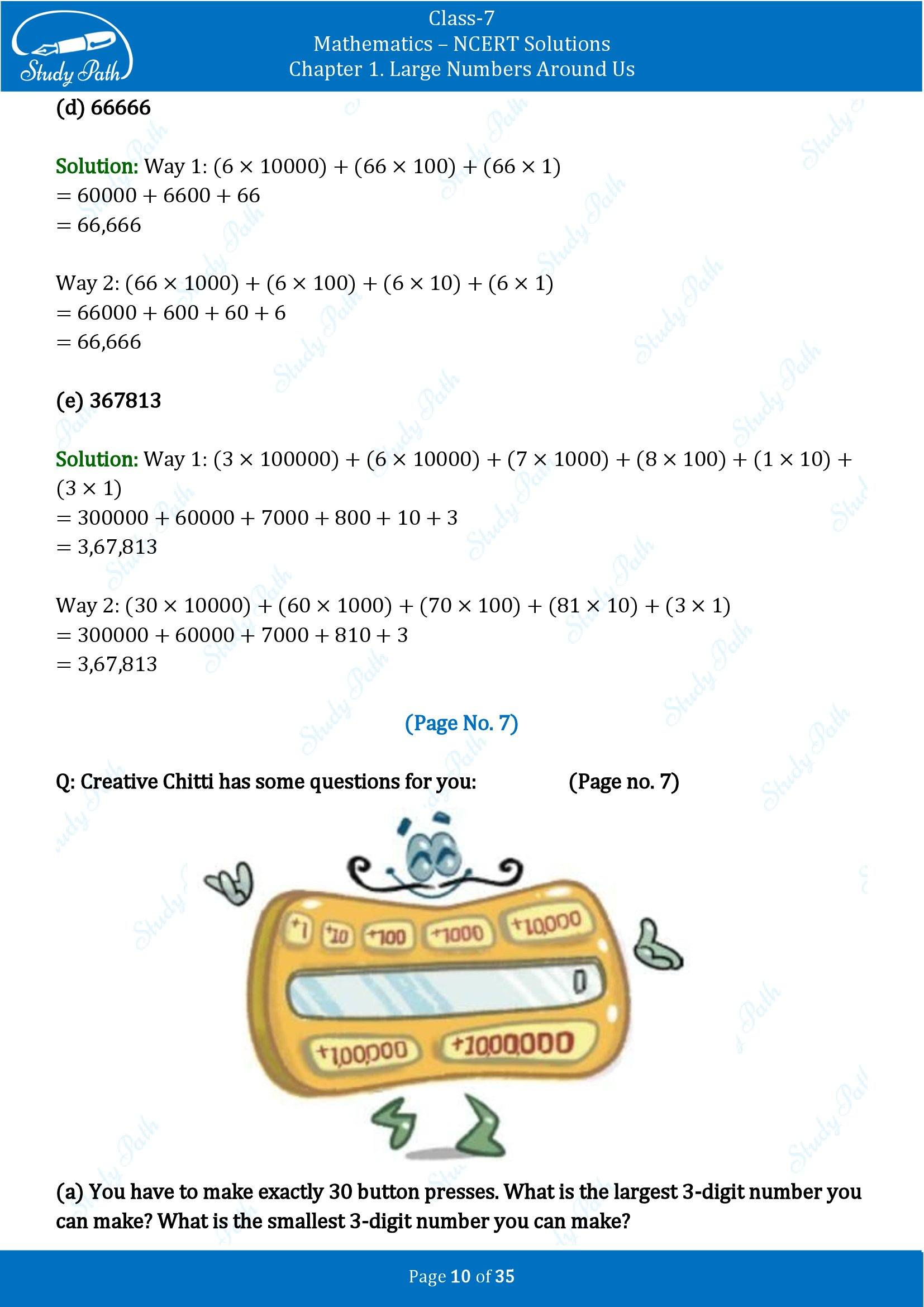 NCERT Solutions for Class 7 Maths Ganit Prakash Part 1 Chapter 1 Large Numbers Around Us 00010