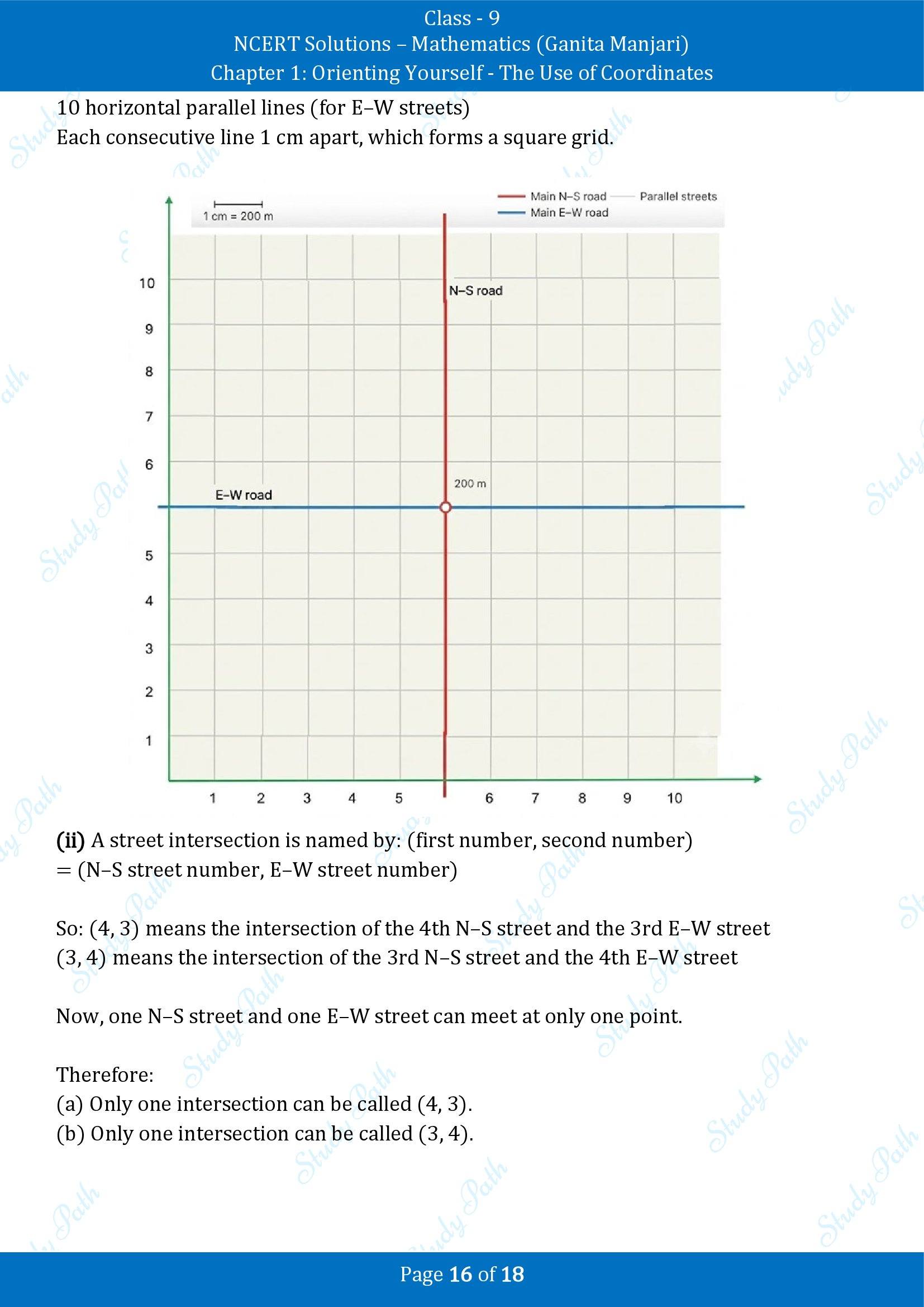 NCERT Solutions for Class 9 Maths Chapter 1 Orienting Yourself The Use of Coordinates End of Chapter