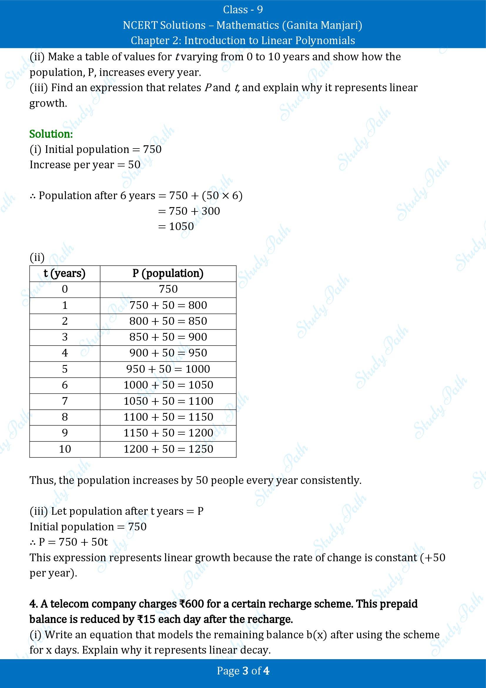 NCERT Solutions for Class 9 Maths Chapter 2 Introduction to Linear Polynomials Exercise Set 2.4 00003