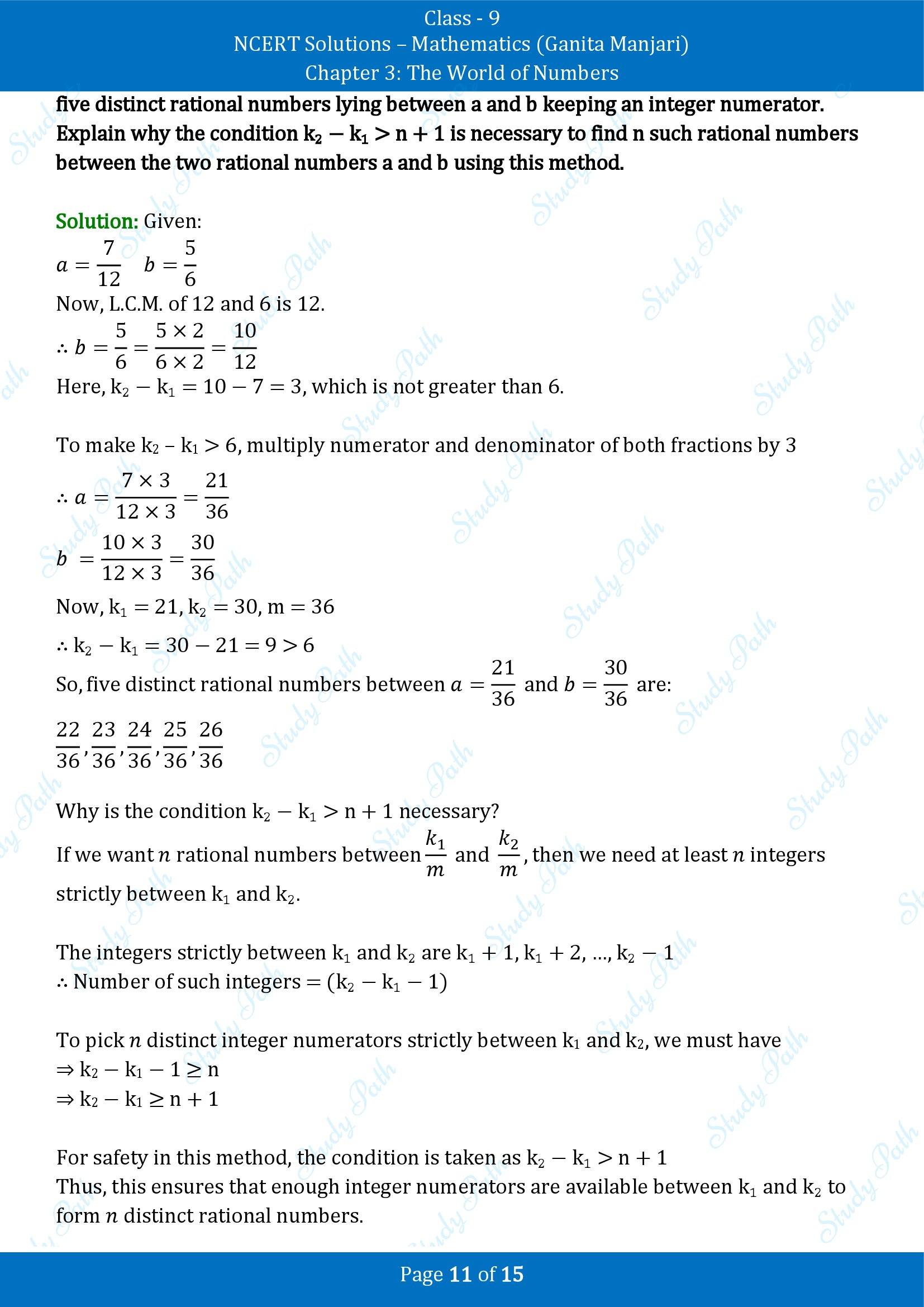 NCERT Solutions for Class 9 Maths Chapter 3 The World of Numbers End of Chapter