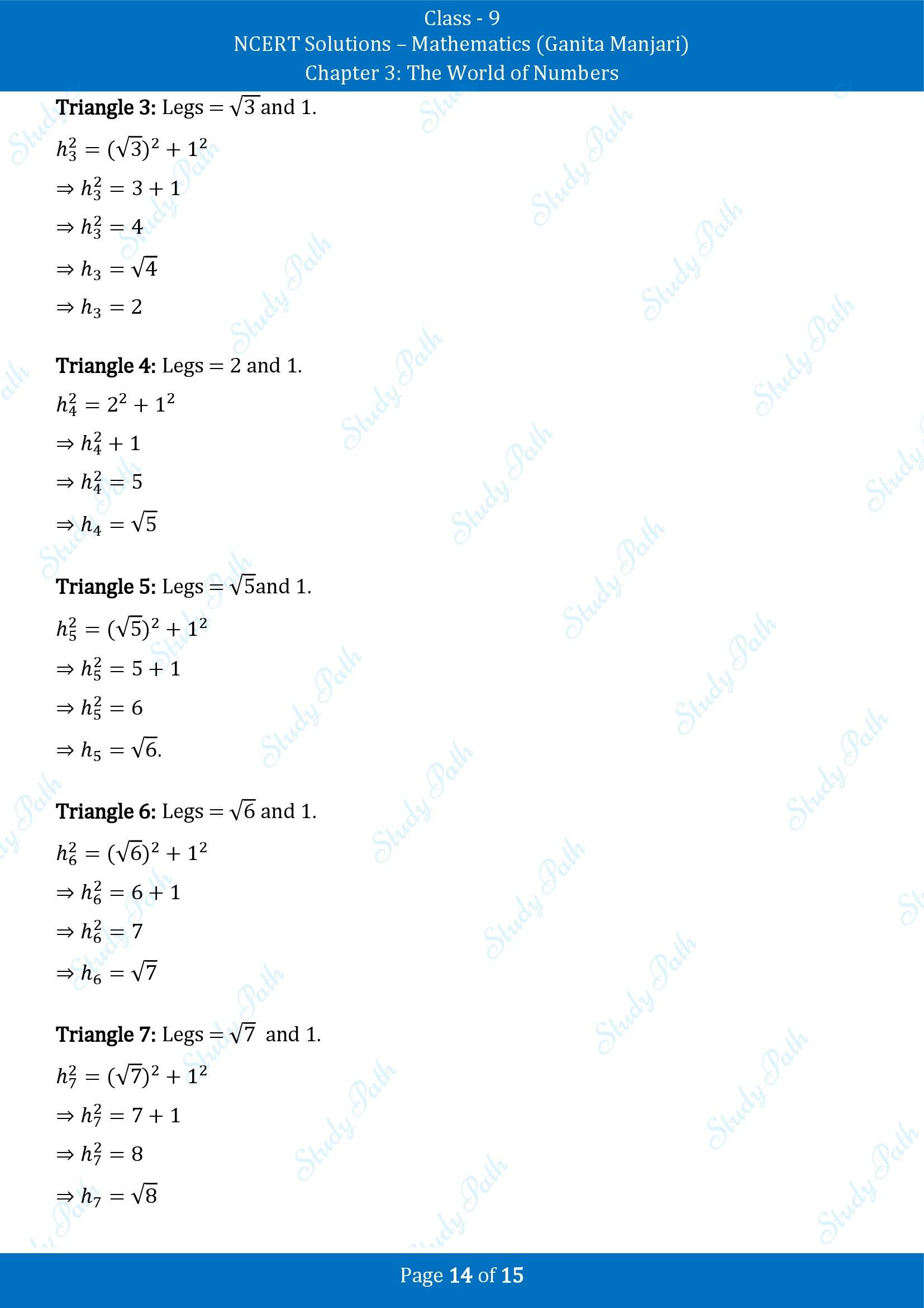 NCERT Solutions for Class 9 Maths Chapter 3 The World of Numbers End of Chapter