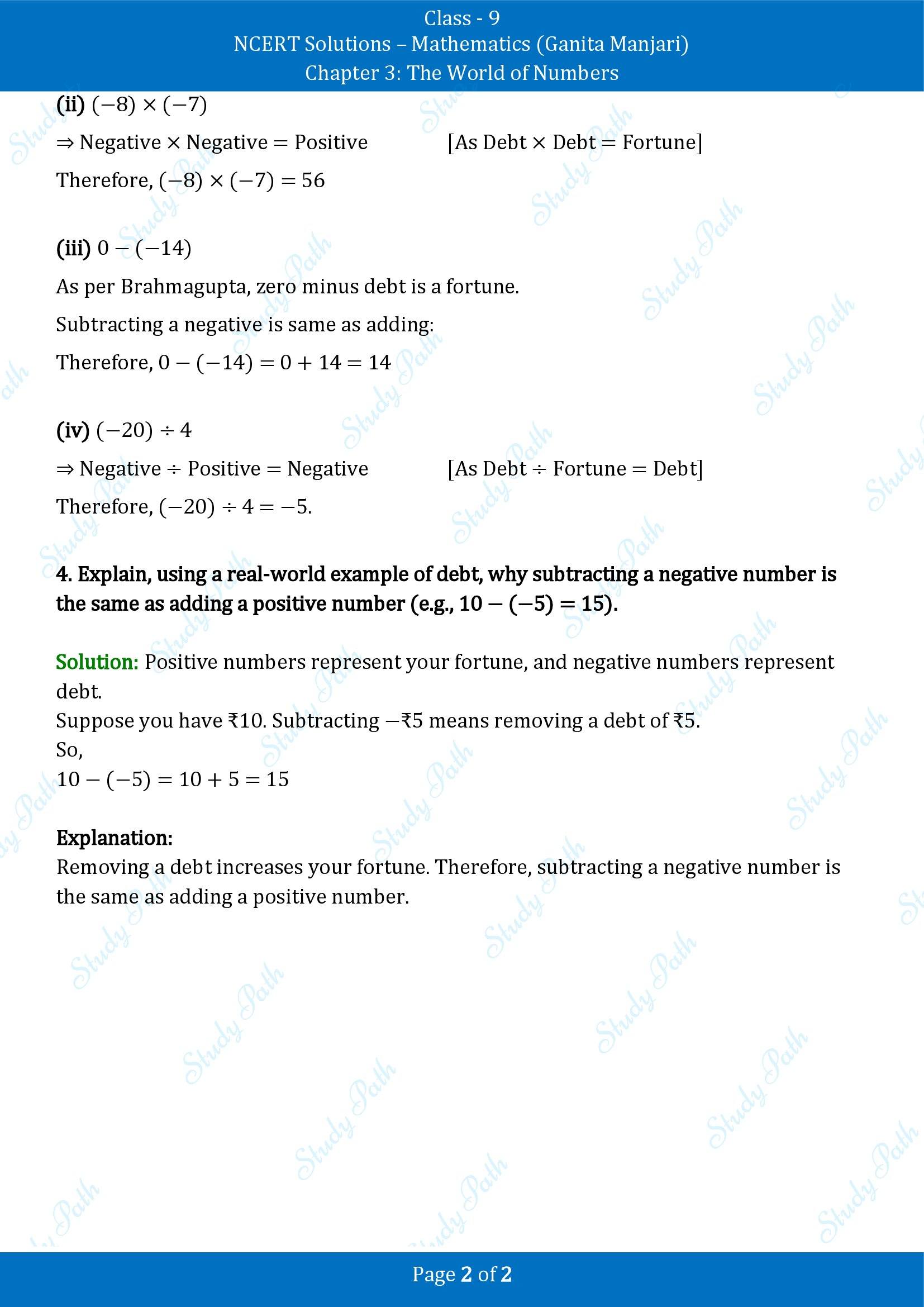 NCERT Solutions for Class 9 Maths Chapter 3 The World of Numbers Exercise Set 3.2 00002