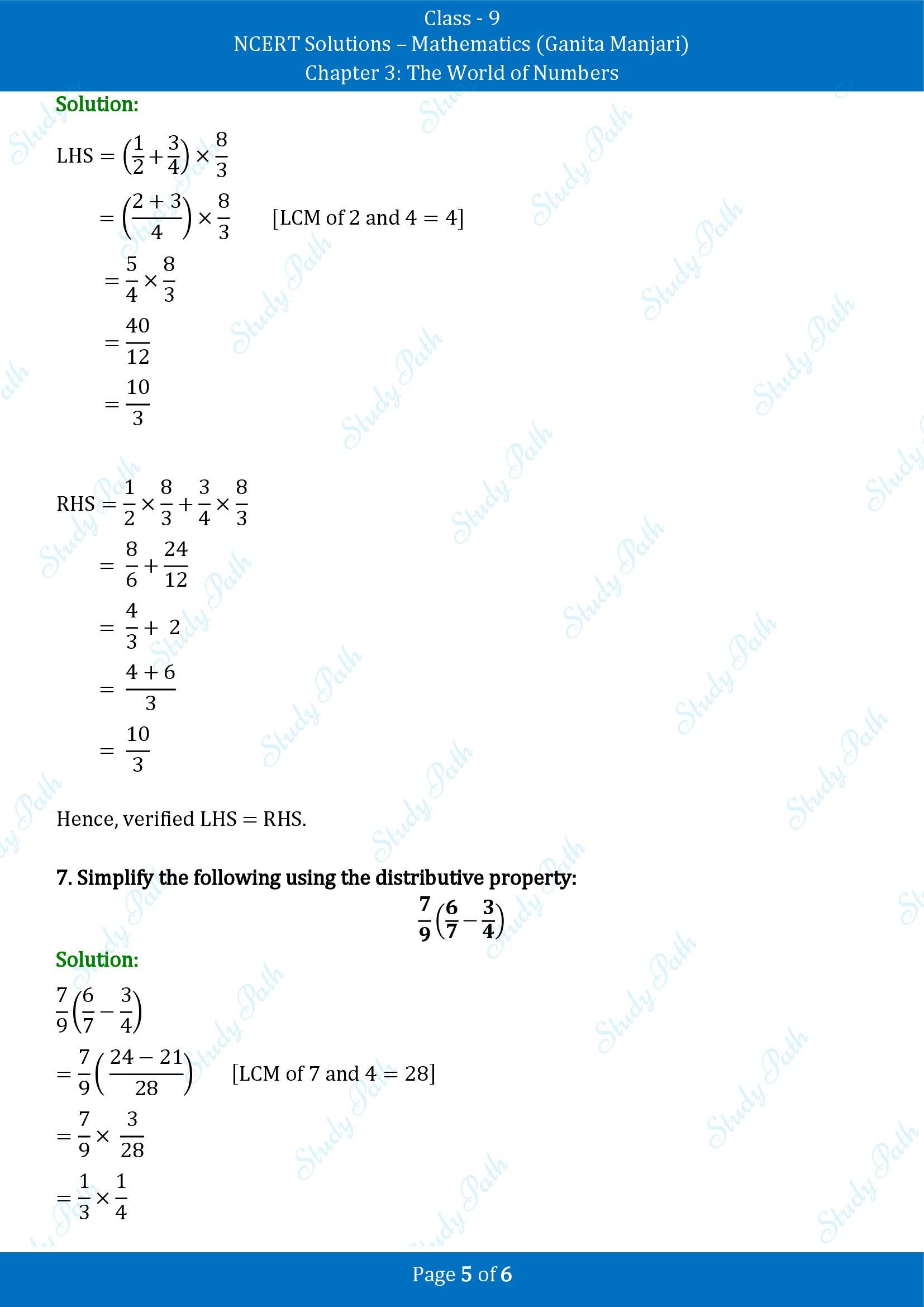 NCERT Solutions for Class 9 Maths Chapter 3 The World of Numbers Exercise Set 3.3 00005
