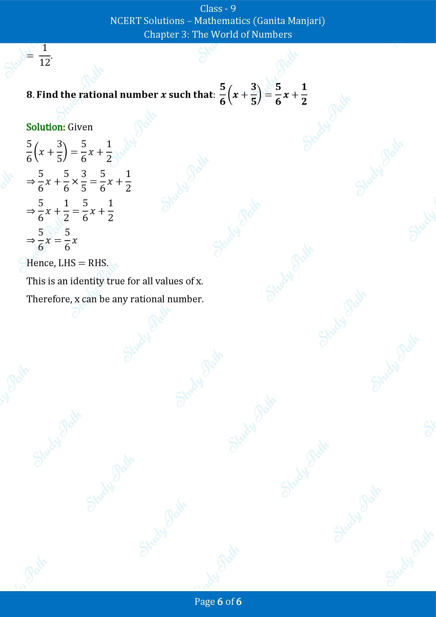 NCERT Solutions for Class 9 Maths Chapter 3 The World of Numbers Exercise Set 3.3 00006