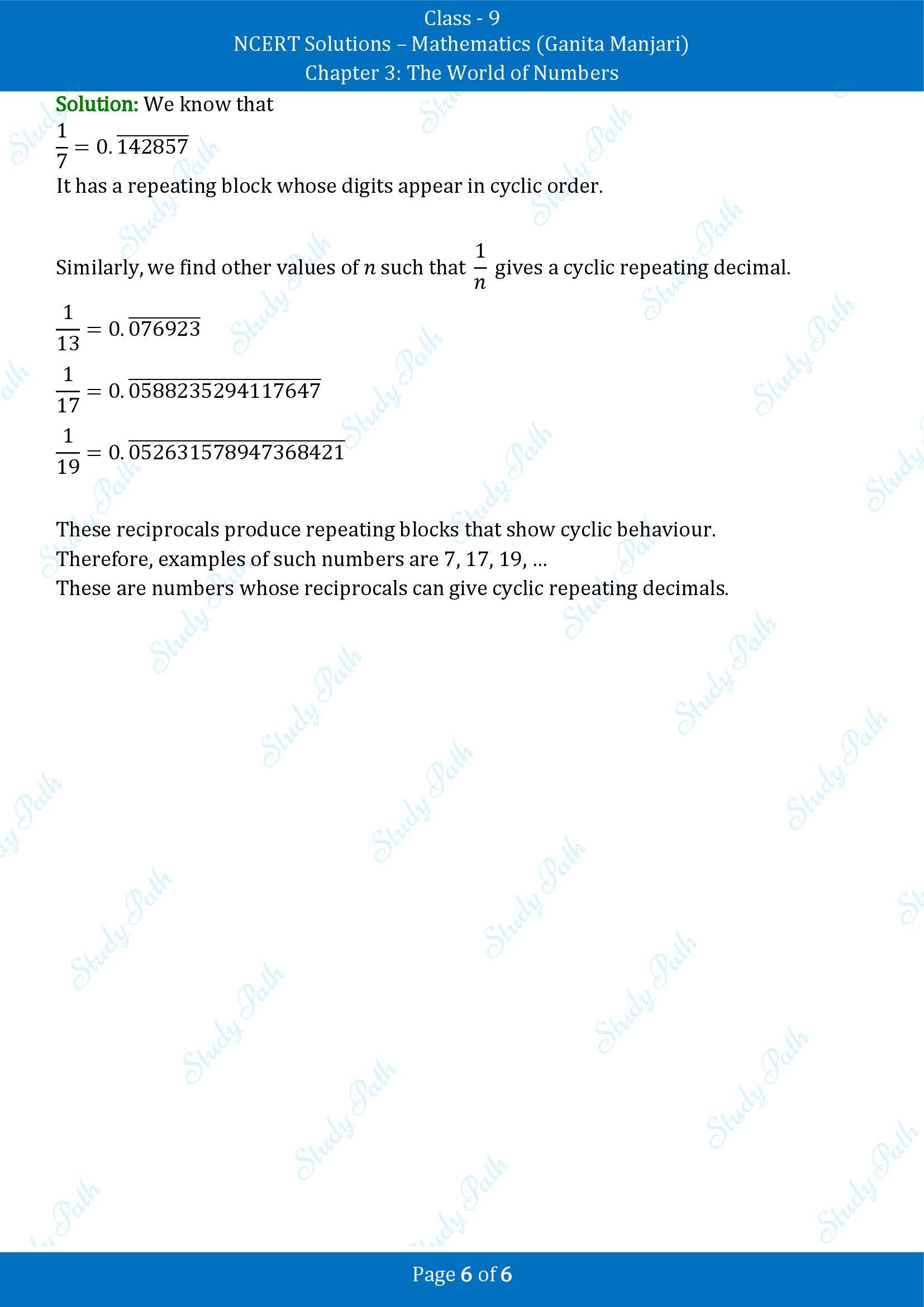 NCERT Solutions for Class 9 Maths Chapter 3 The World of Numbers Exercise Set 3.5 00006