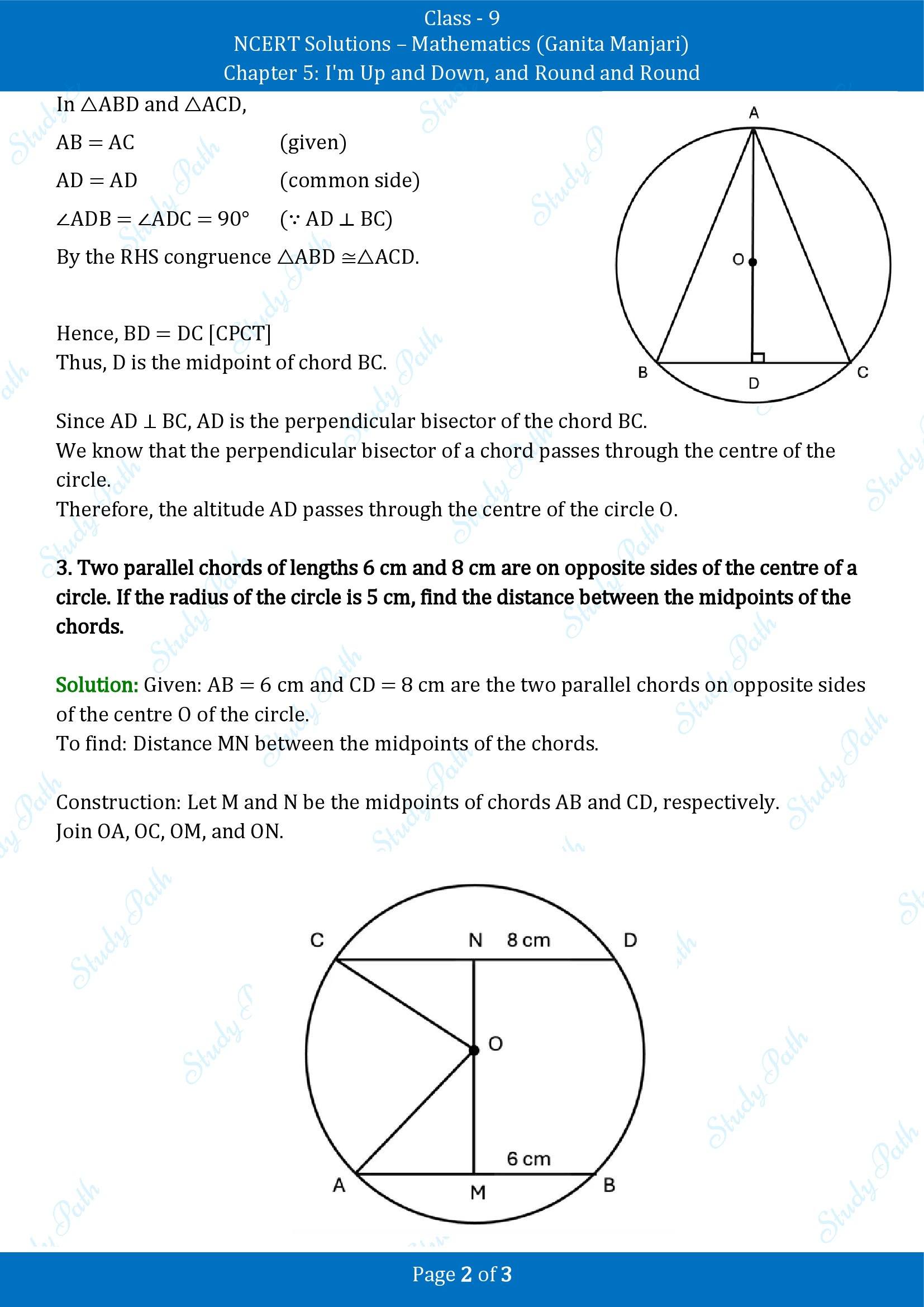 NCERT Solutions for Class 9 Maths Chapter 5 Im Up and Down and Round and Round Exercise Set 5.3 00002