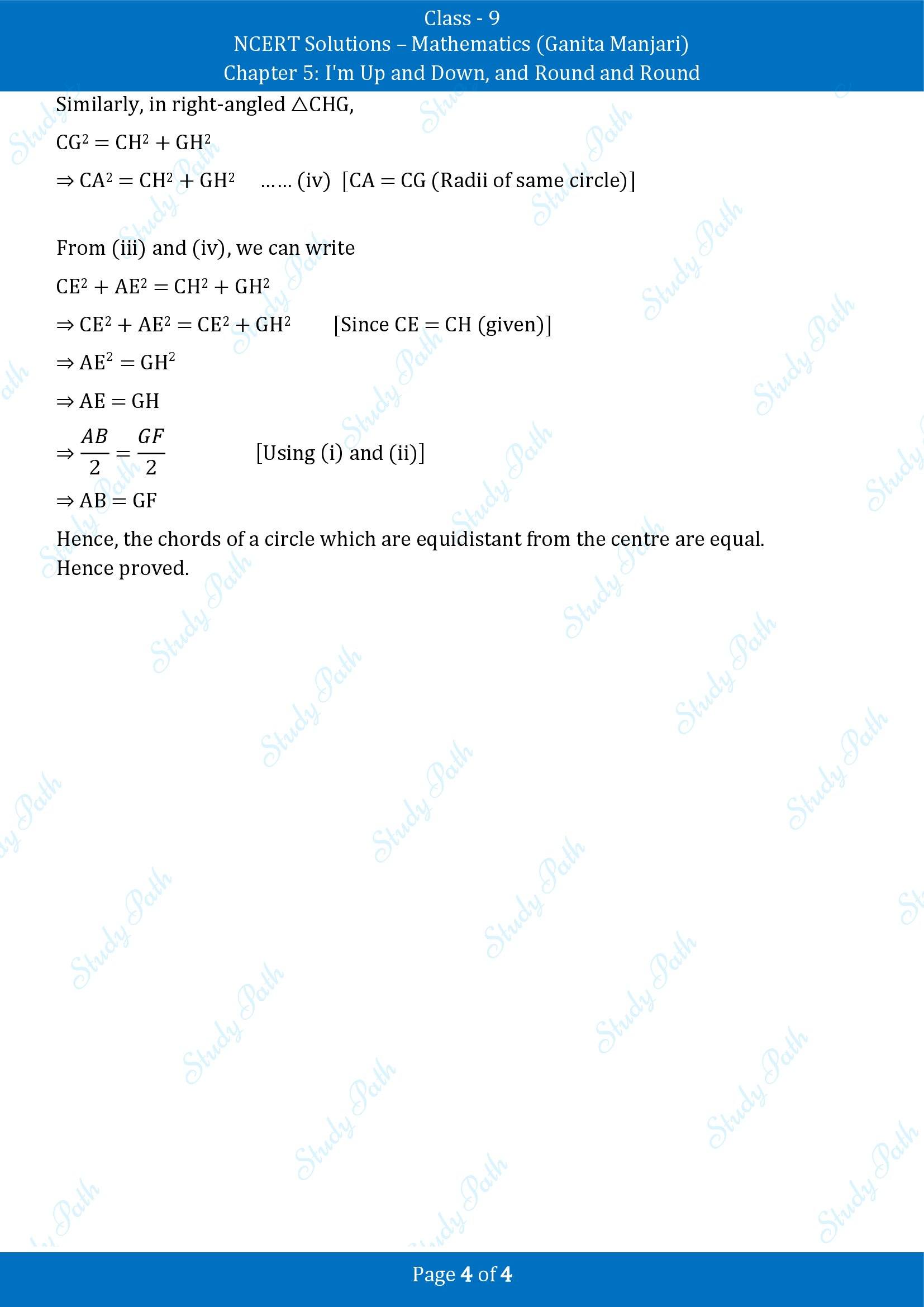 NCERT Solutions for Class 9 Maths Chapter 5 Im Up and Down and Round and Round Exercise Set 5.4 00004