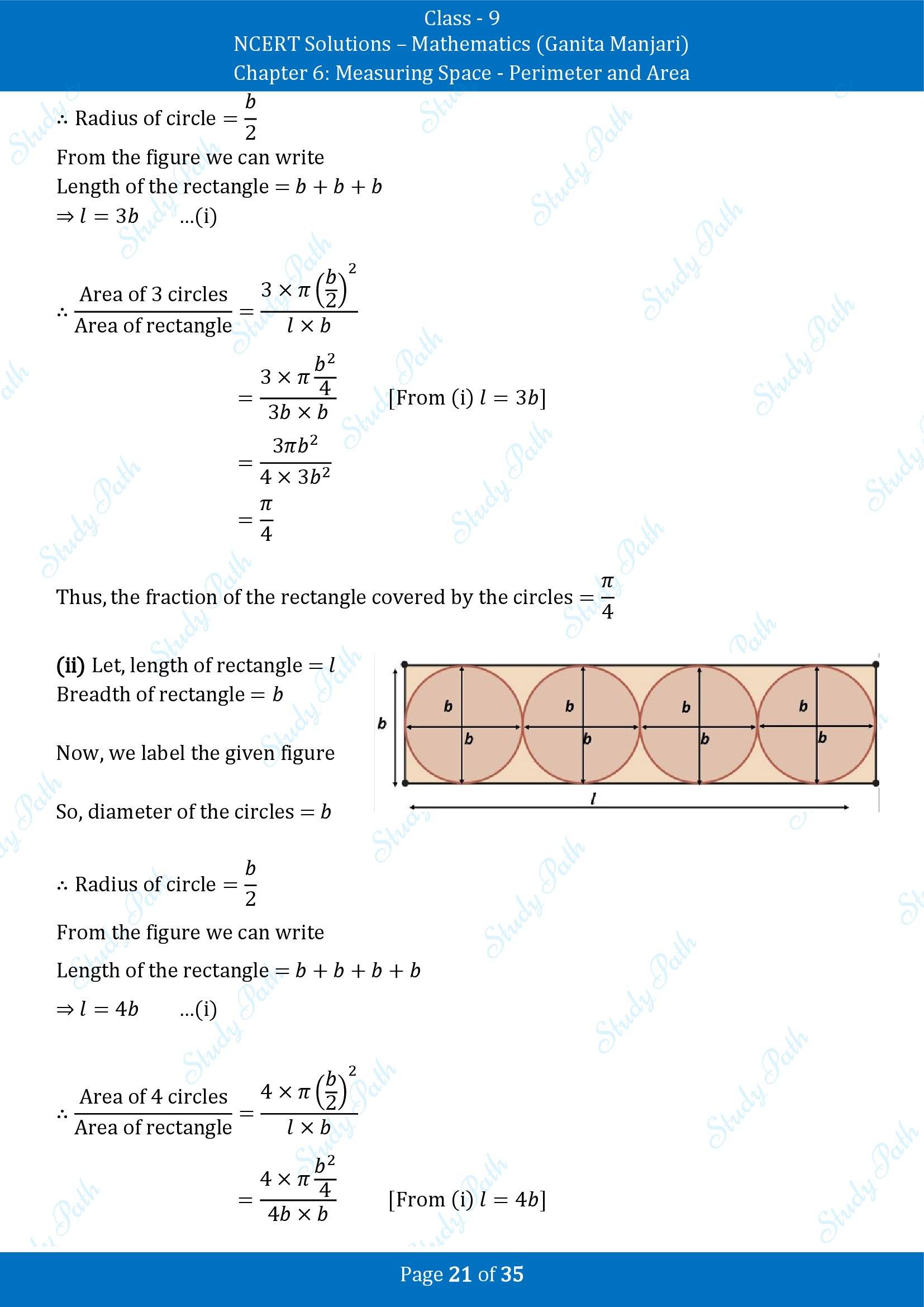 NCERT Solutions for Class 9 Maths Chapter 6 Measuring Space Perimeter and Area End of Chapter