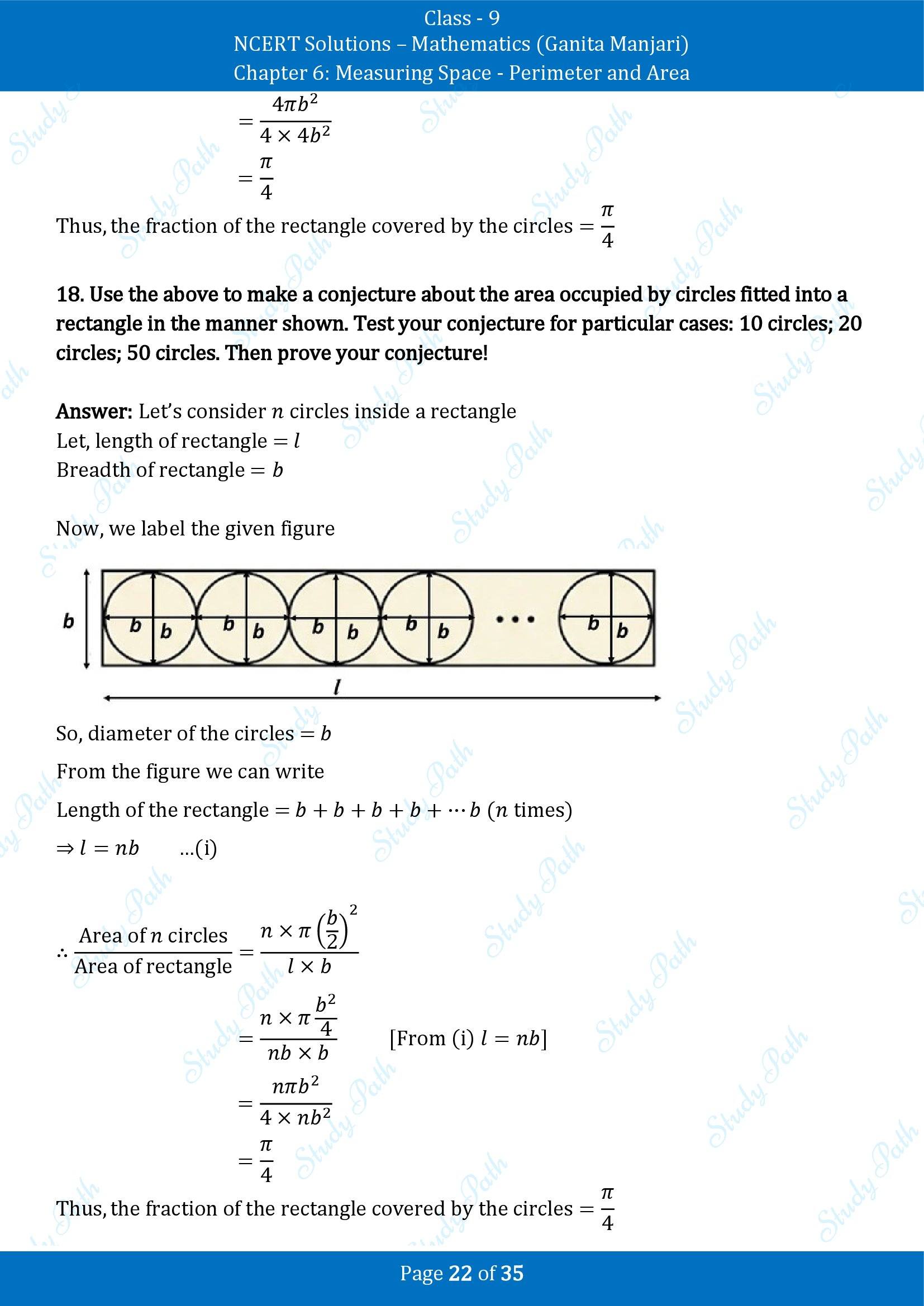 NCERT Solutions for Class 9 Maths Chapter 6 Measuring Space Perimeter and Area End of Chapter