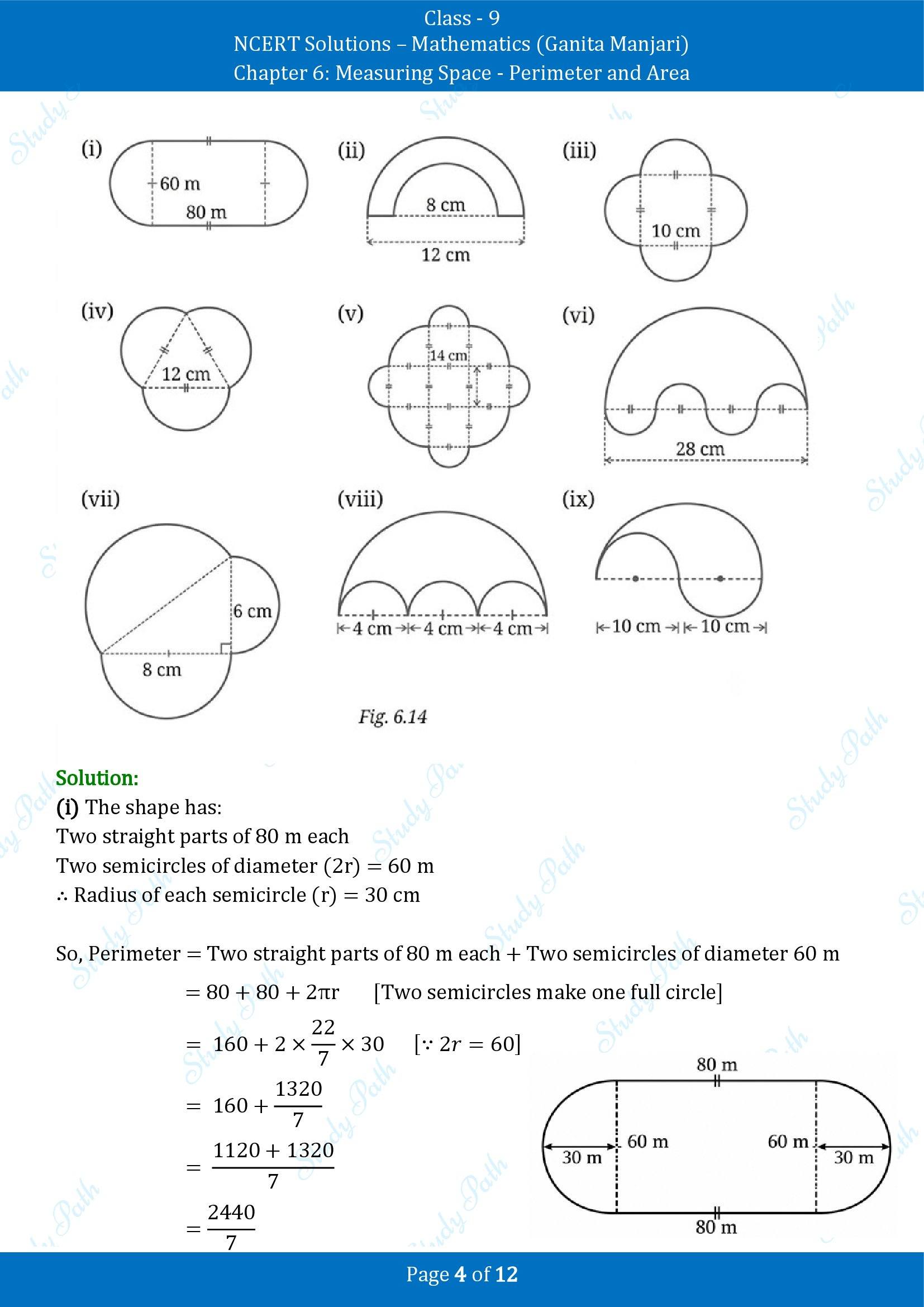NCERT Solutions for Class 9 Maths Chapter 6 Measuring Space Perimeter and Area Exercise Set 6.1 00004