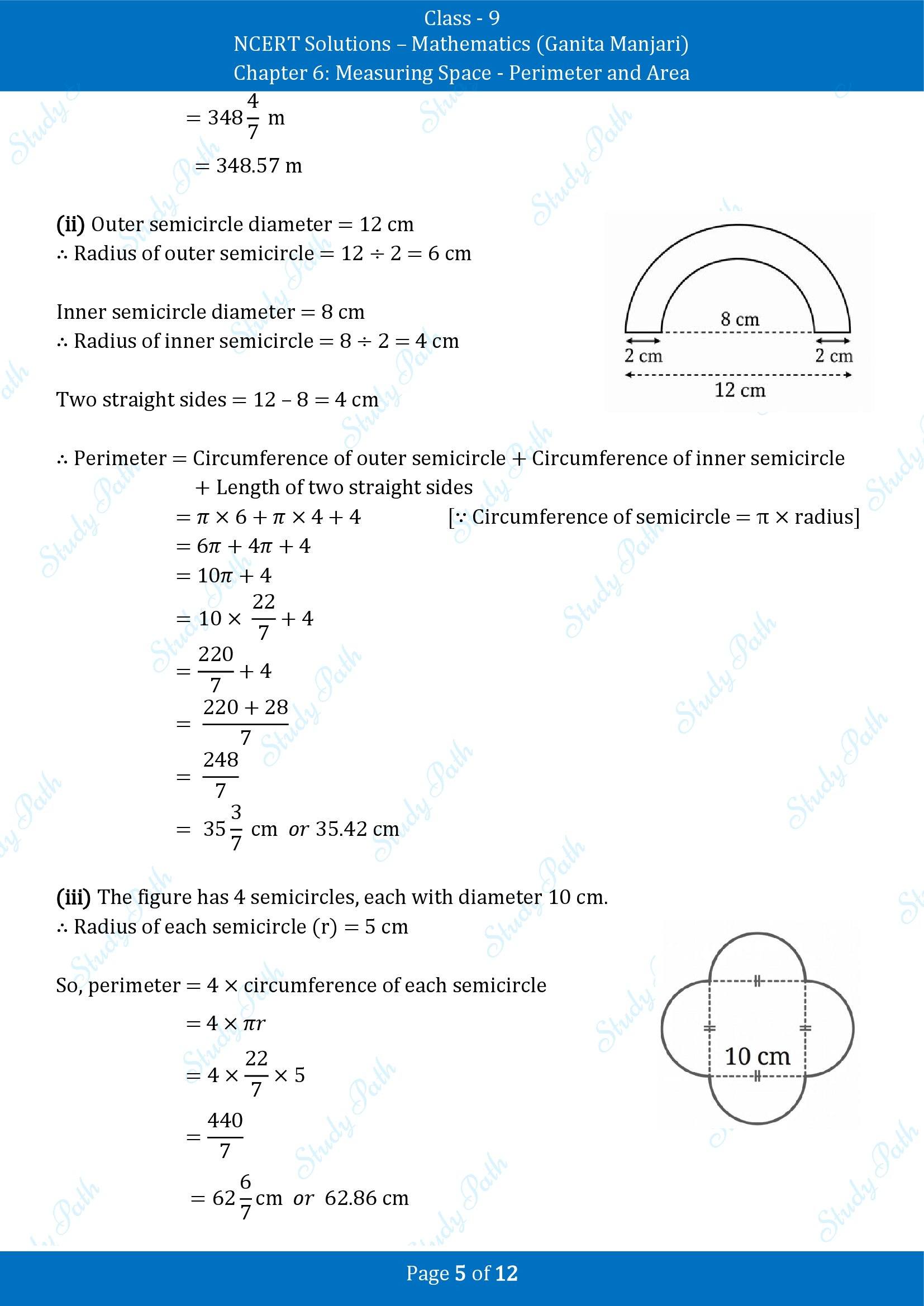 NCERT Solutions for Class 9 Maths Chapter 6 Measuring Space Perimeter and Area Exercise Set 6.1 00005