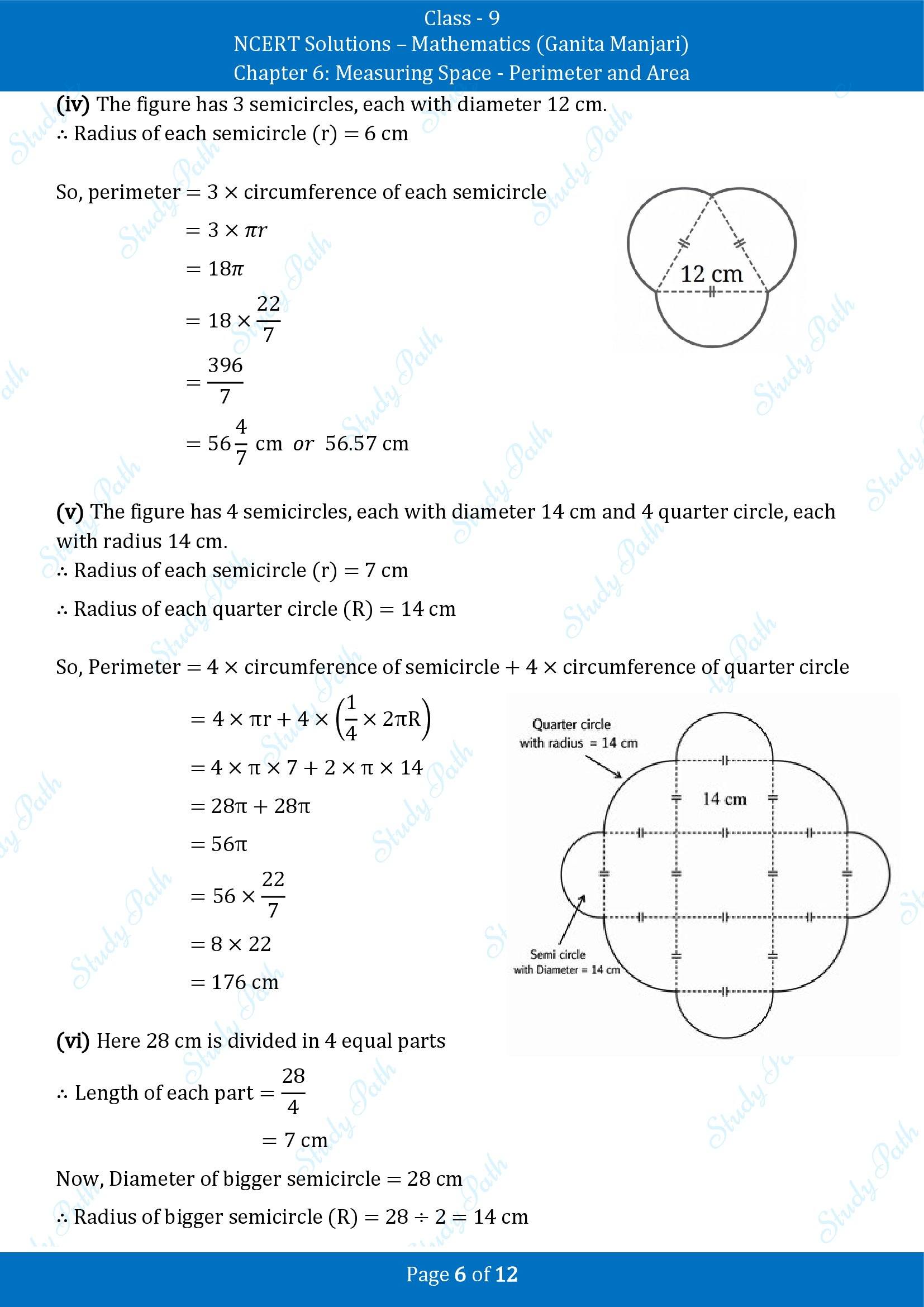 NCERT Solutions for Class 9 Maths Chapter 6 Measuring Space Perimeter and Area Exercise Set 6.1 00006