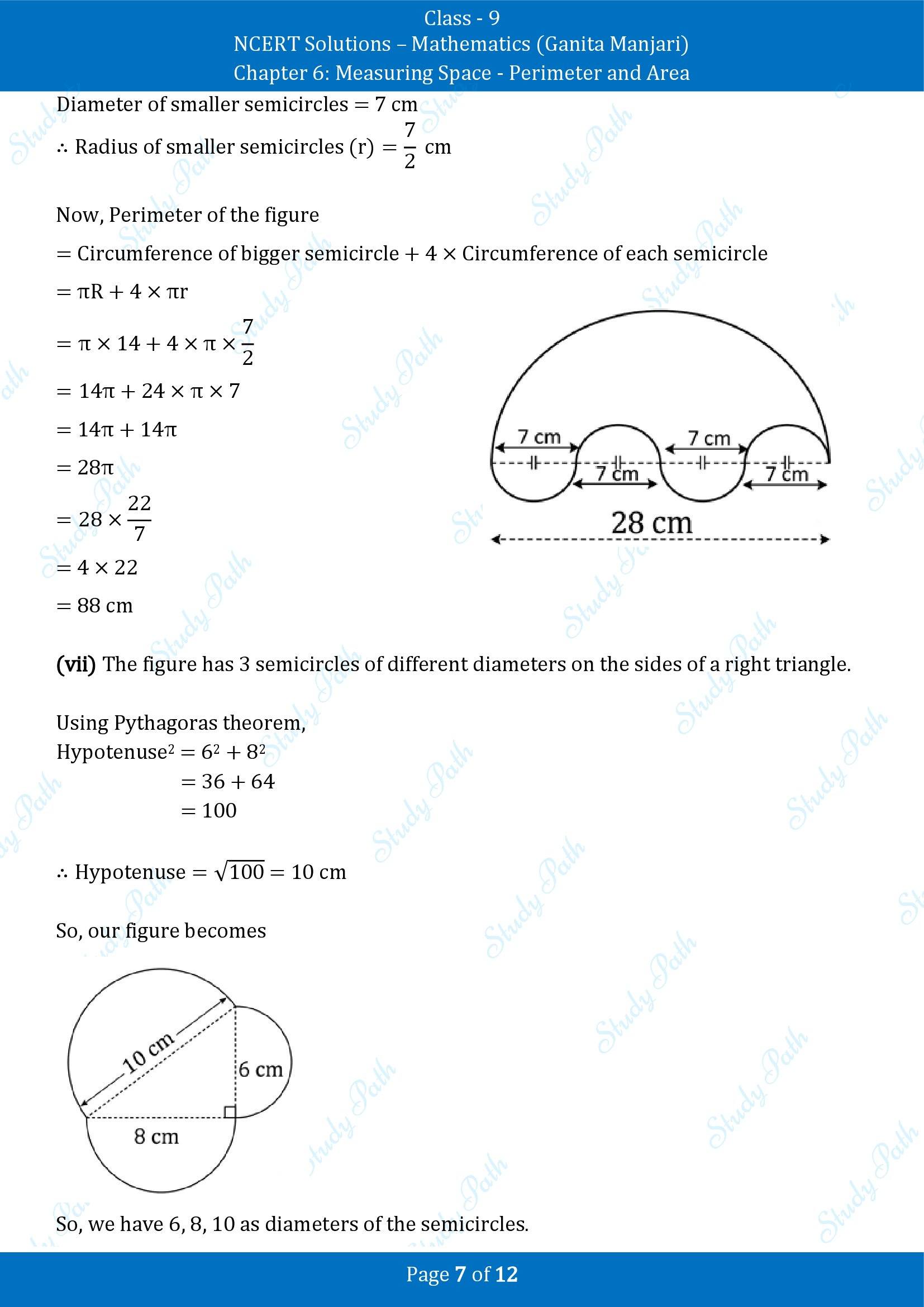 NCERT Solutions for Class 9 Maths Chapter 6 Measuring Space Perimeter and Area Exercise Set 6.1 00007