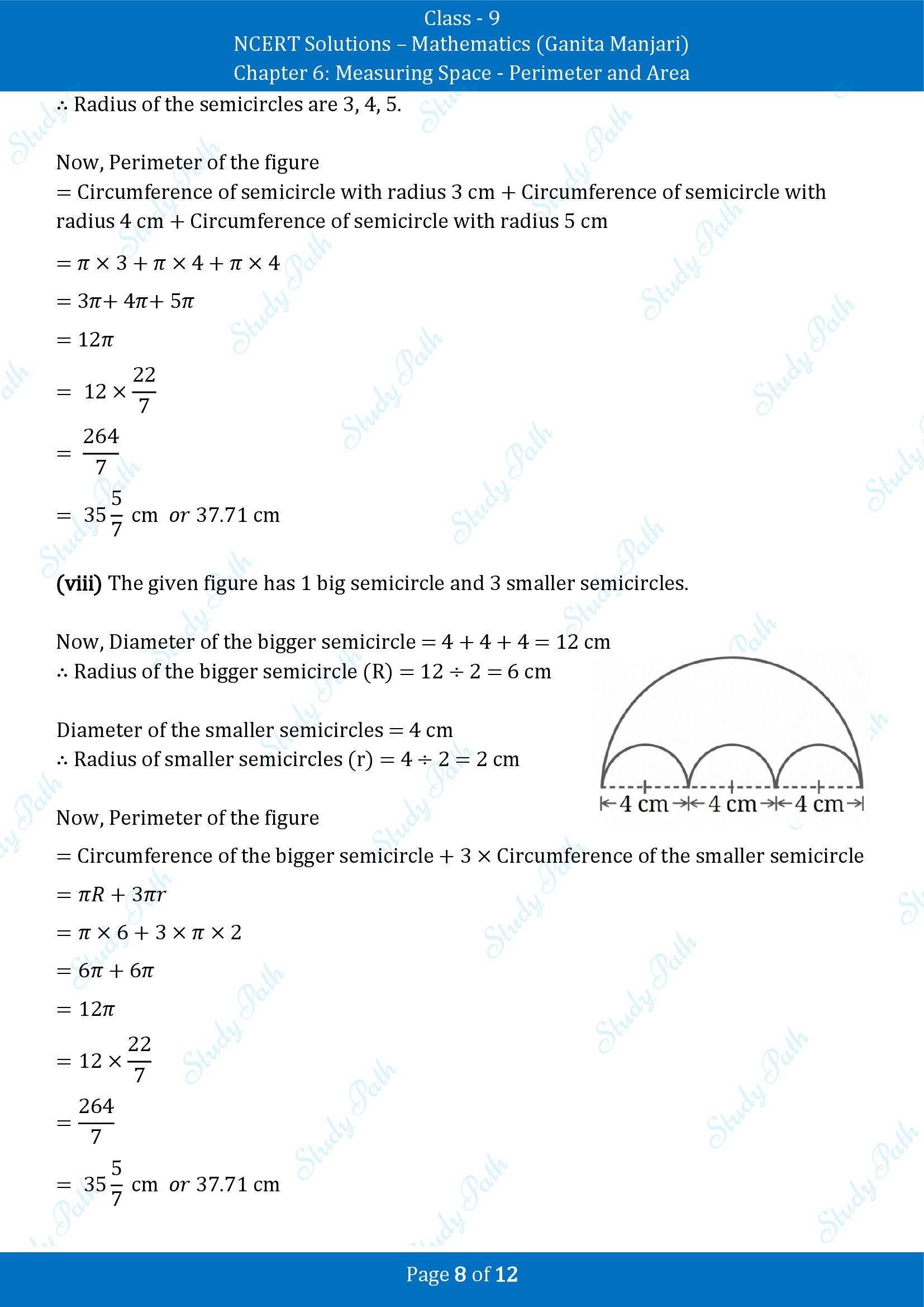 NCERT Solutions for Class 9 Maths Chapter 6 Measuring Space Perimeter and Area Exercise Set 6.1 00008