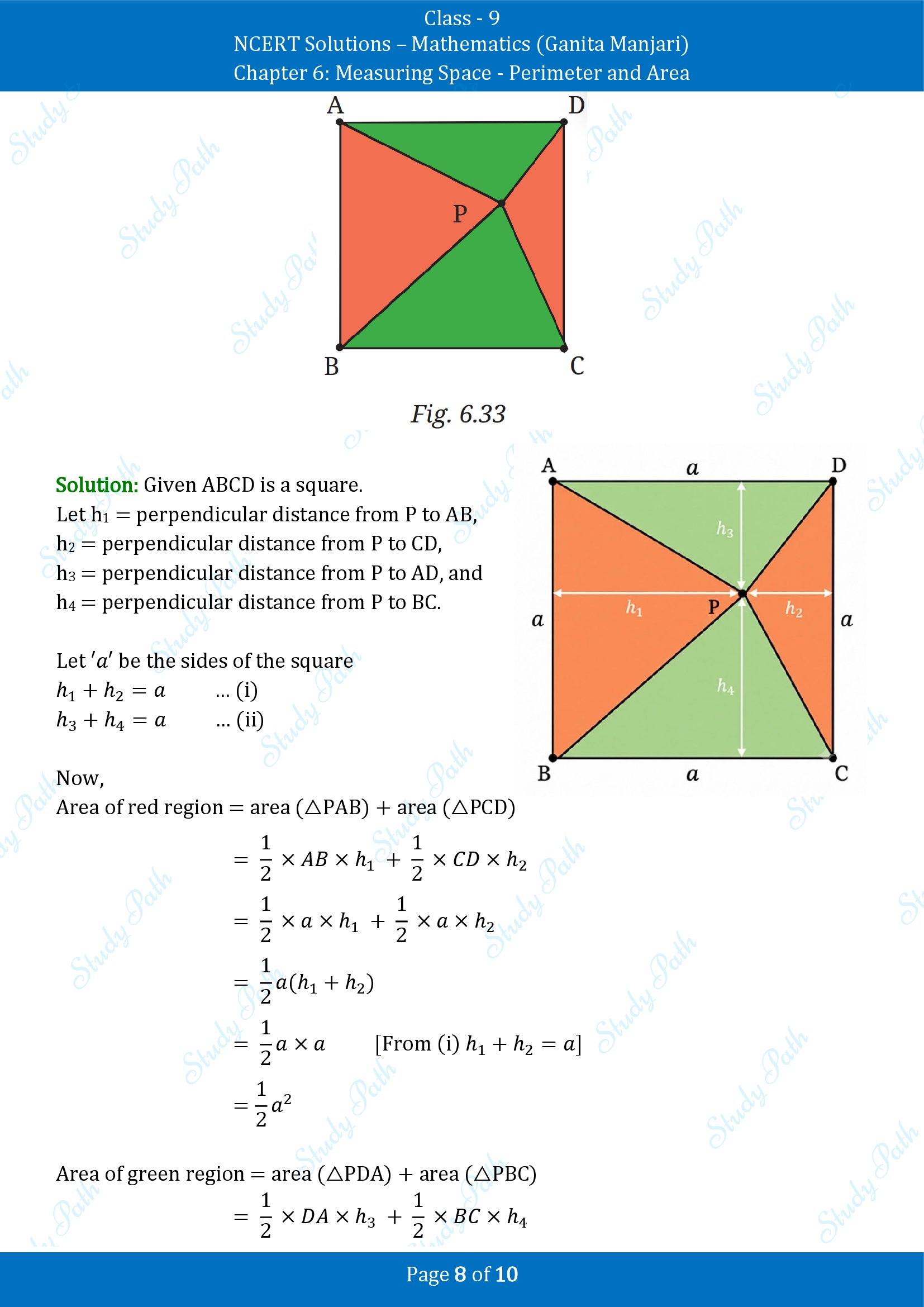 NCERT Solutions for Class 9 Maths Chapter 6 Measuring Space Perimeter and Area Exercise Set 6.2 00008