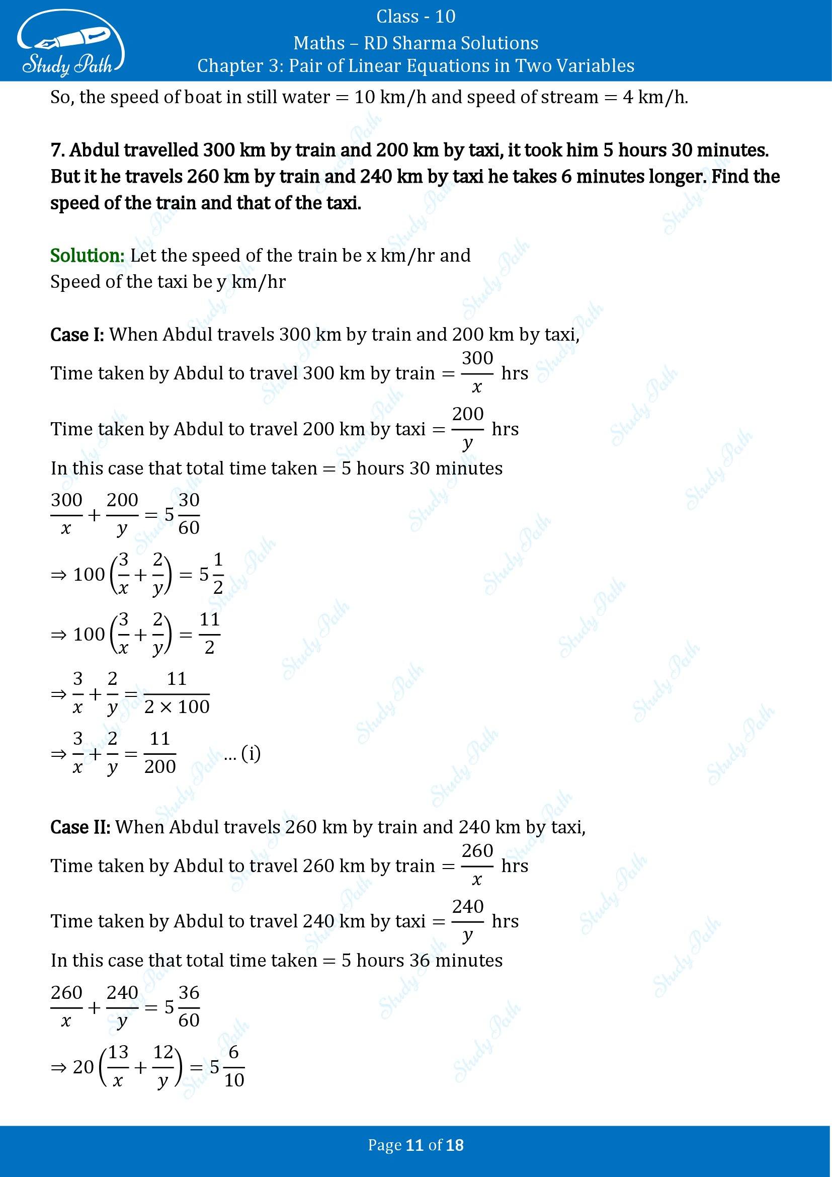 RD Sharma Solutions Class 10 Chapter 3 Pair of Linear Equations in Two Variables Exercise 3.9 00011