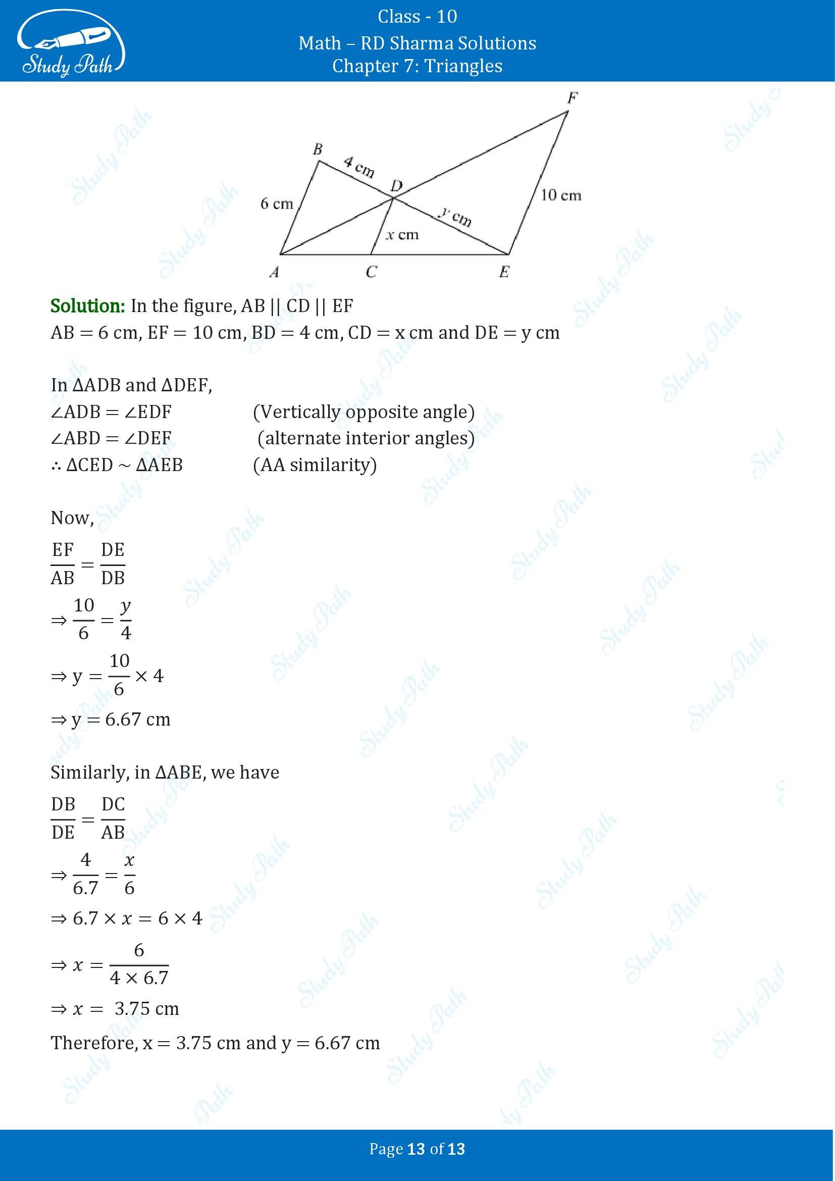 RD Sharma Solutions Class 10 Chapter 7 Triangles Exercise 7.4 00013
