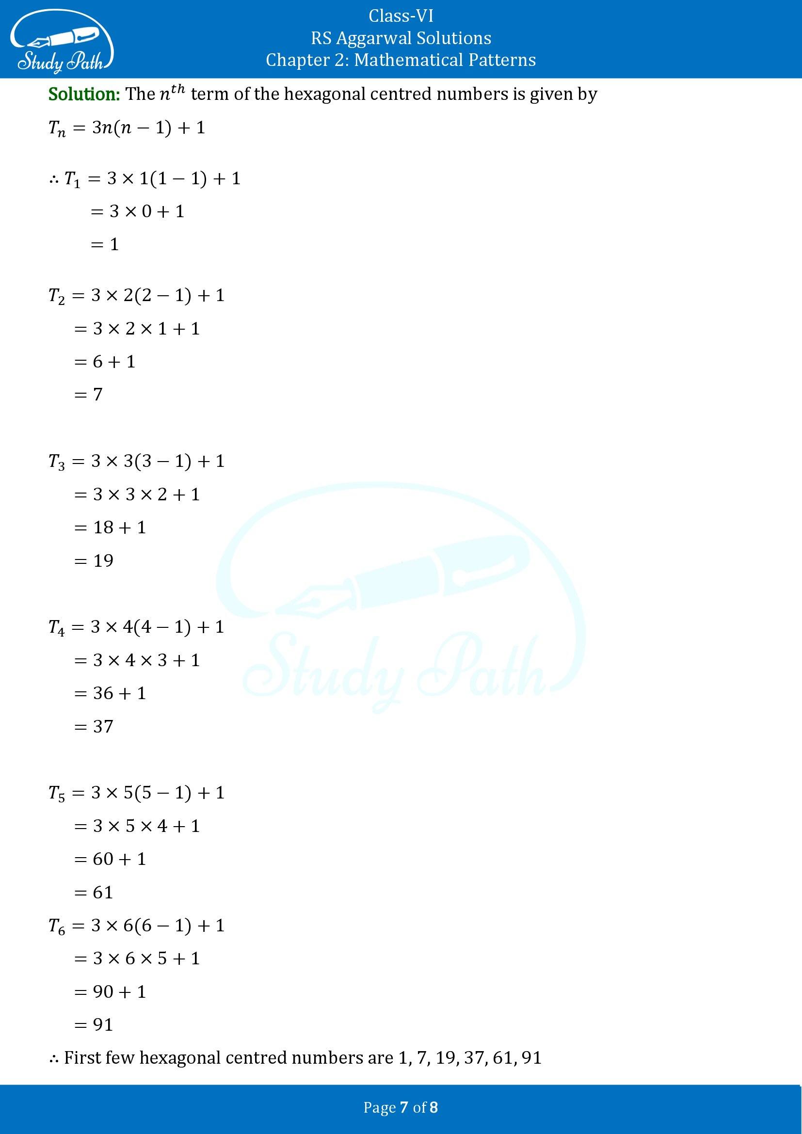 RS Aggarwal Solutions Class 6 Chapter 2 Mathematical Patterns Exercise 2 00007