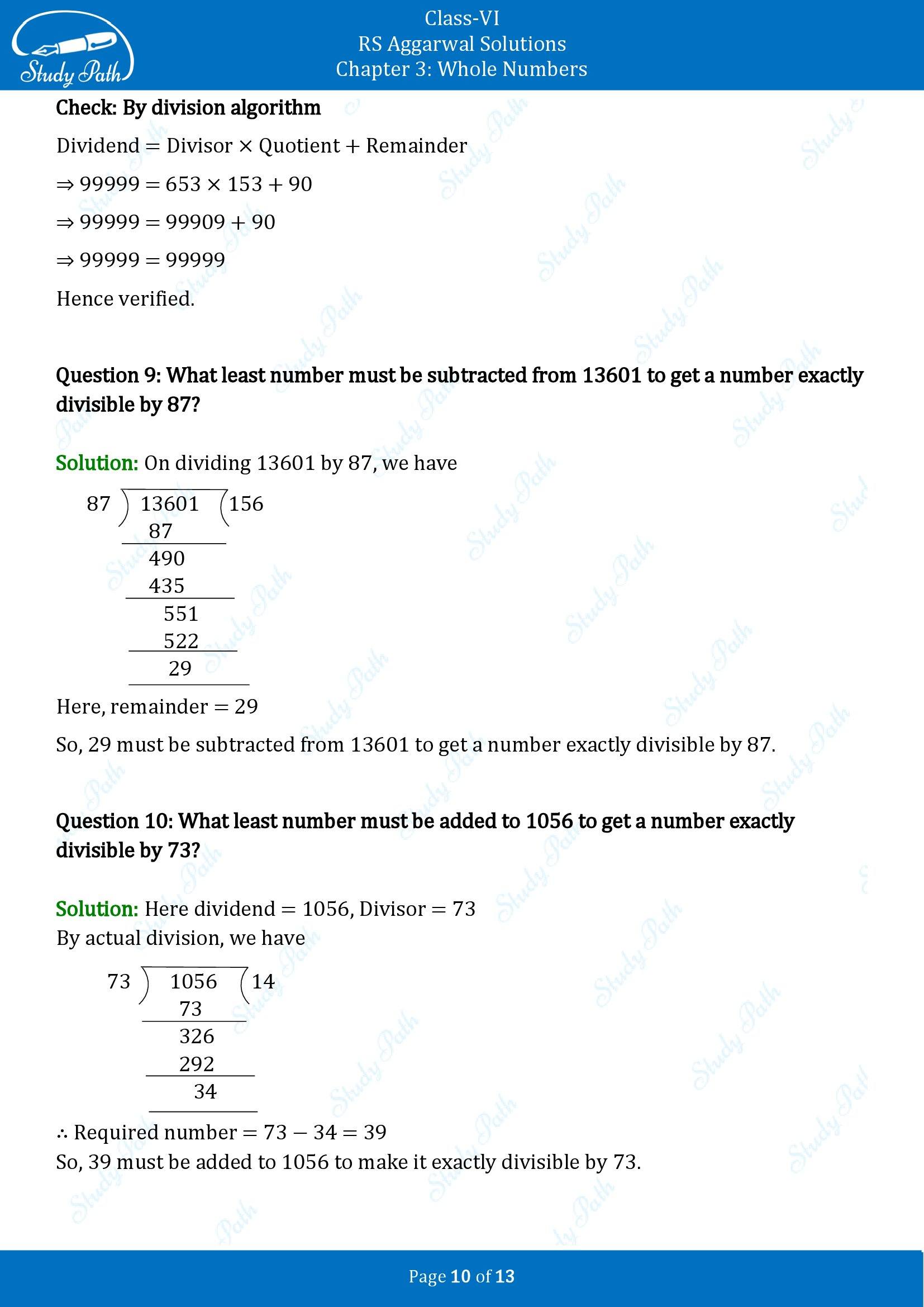 RS Aggarwal Solutions Class 6 Chapter 3 Whole Numbers Exercise 3E 00010