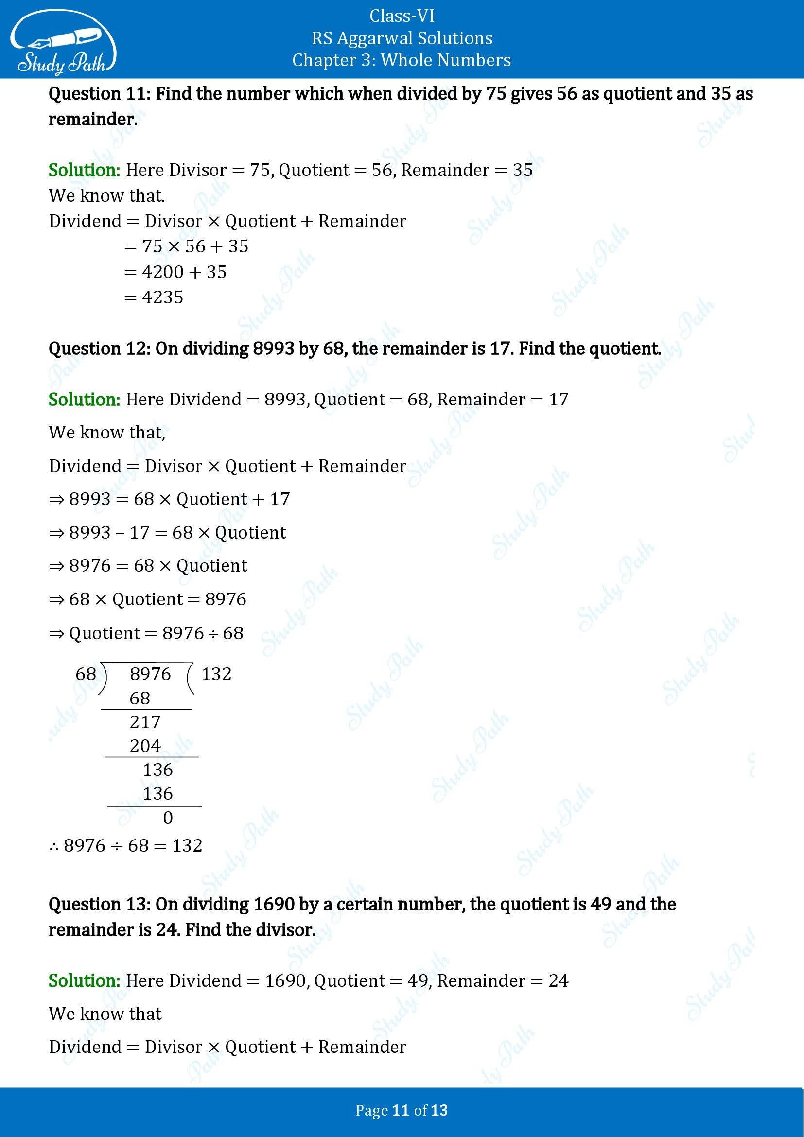 RS Aggarwal Solutions Class 6 Chapter 3 Whole Numbers Exercise 3E 00011