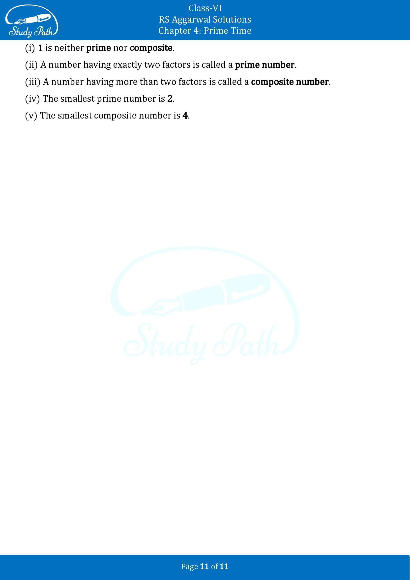 RS Aggarwal Solutions Class 6 Chapter 4 Prime Time Exercise 4A 00011