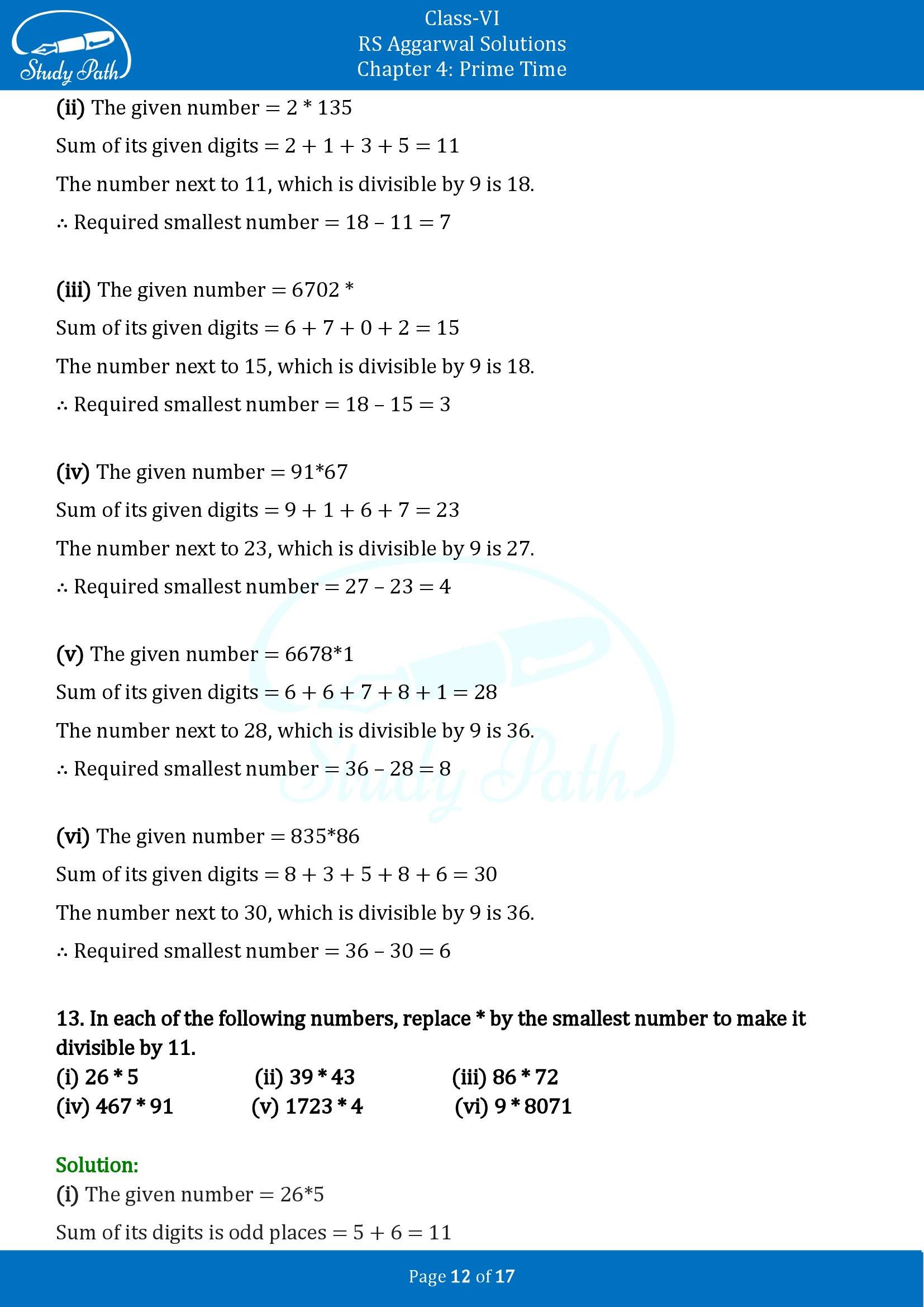 RS Aggarwal Solutions Class 6 Chapter 4 Prime Time Exercise 4B 00012