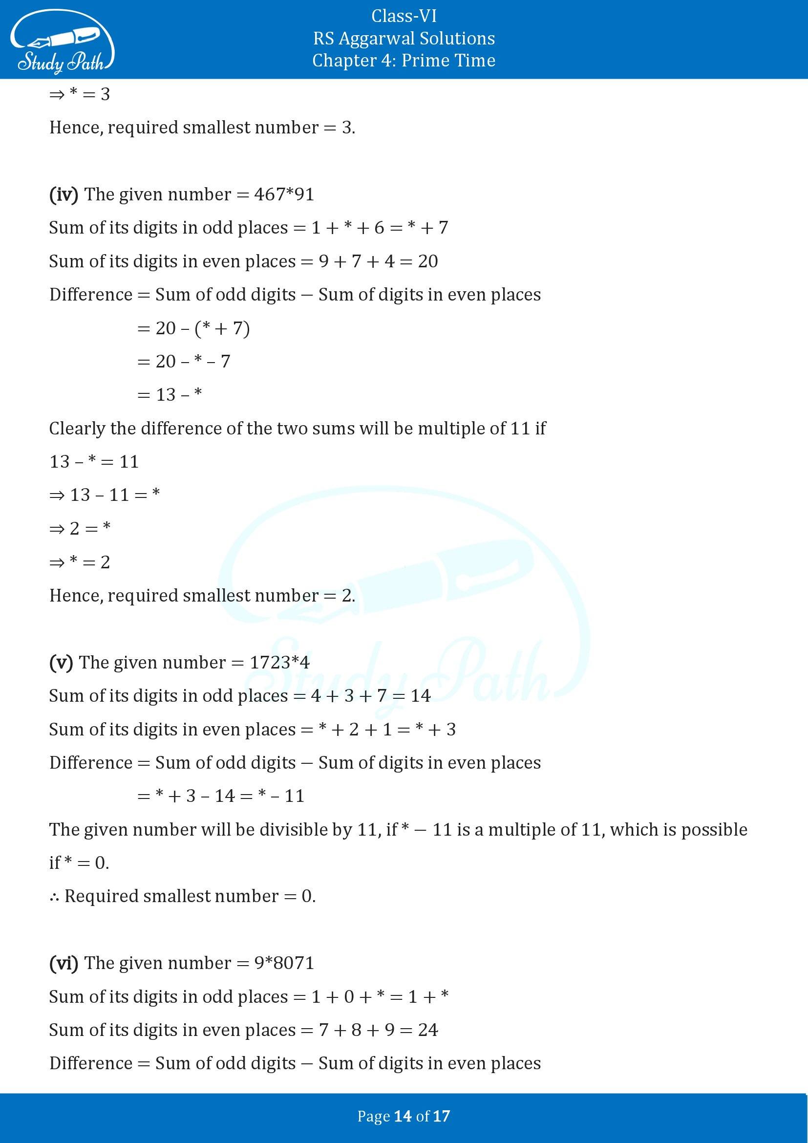 RS Aggarwal Solutions Class 6 Chapter 4 Prime Time Exercise 4B 00014