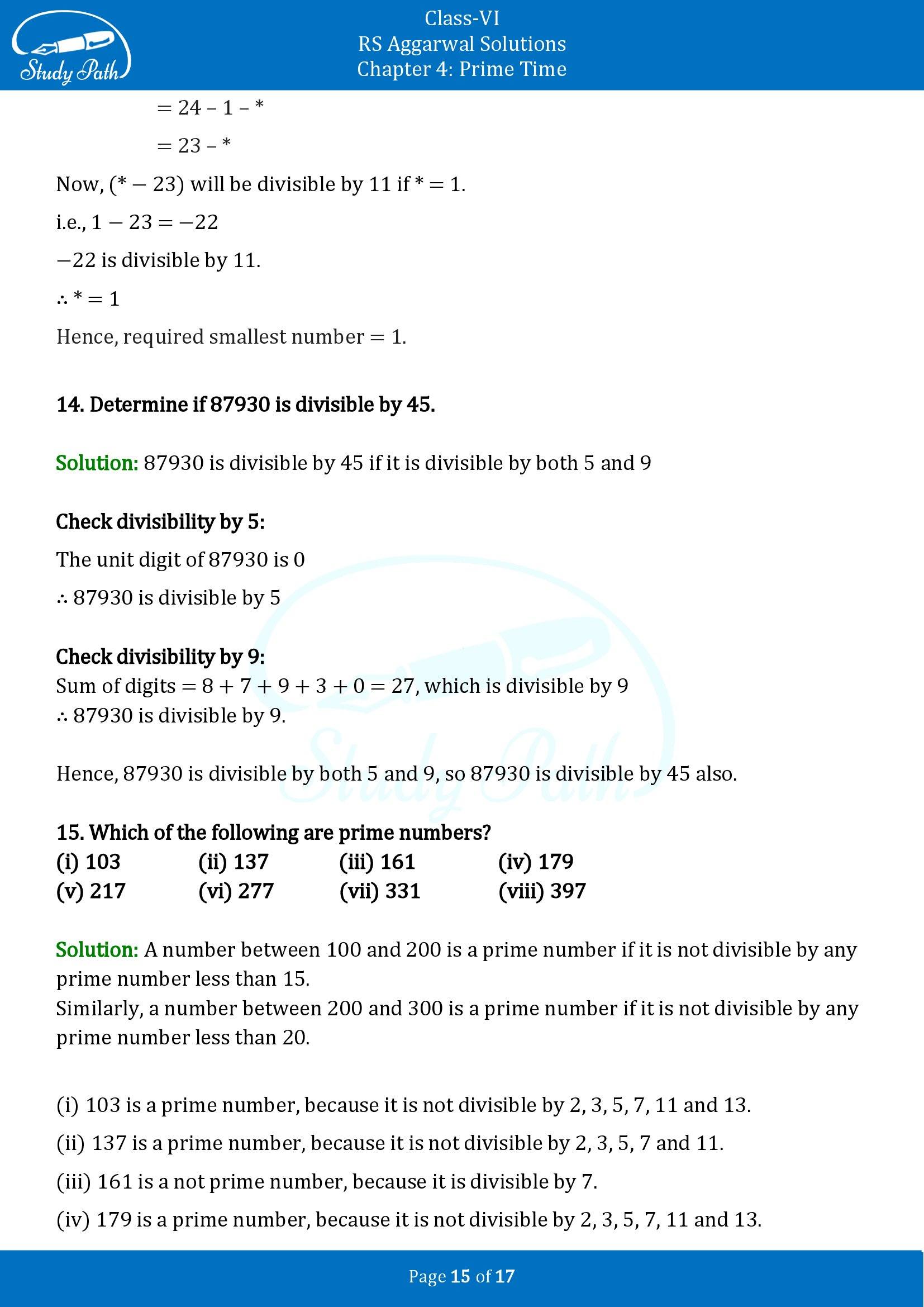 RS Aggarwal Solutions Class 6 Chapter 4 Prime Time Exercise 4B 00015