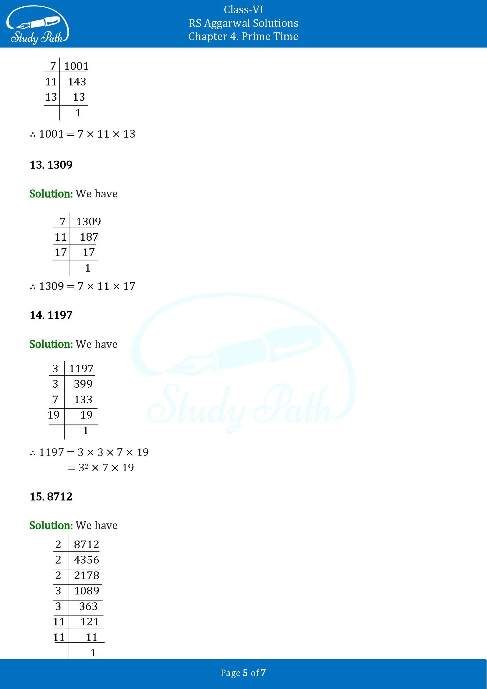 RS Aggarwal Solutions Class 6 Chapter 4 Prime Time Exercise 4C 00005