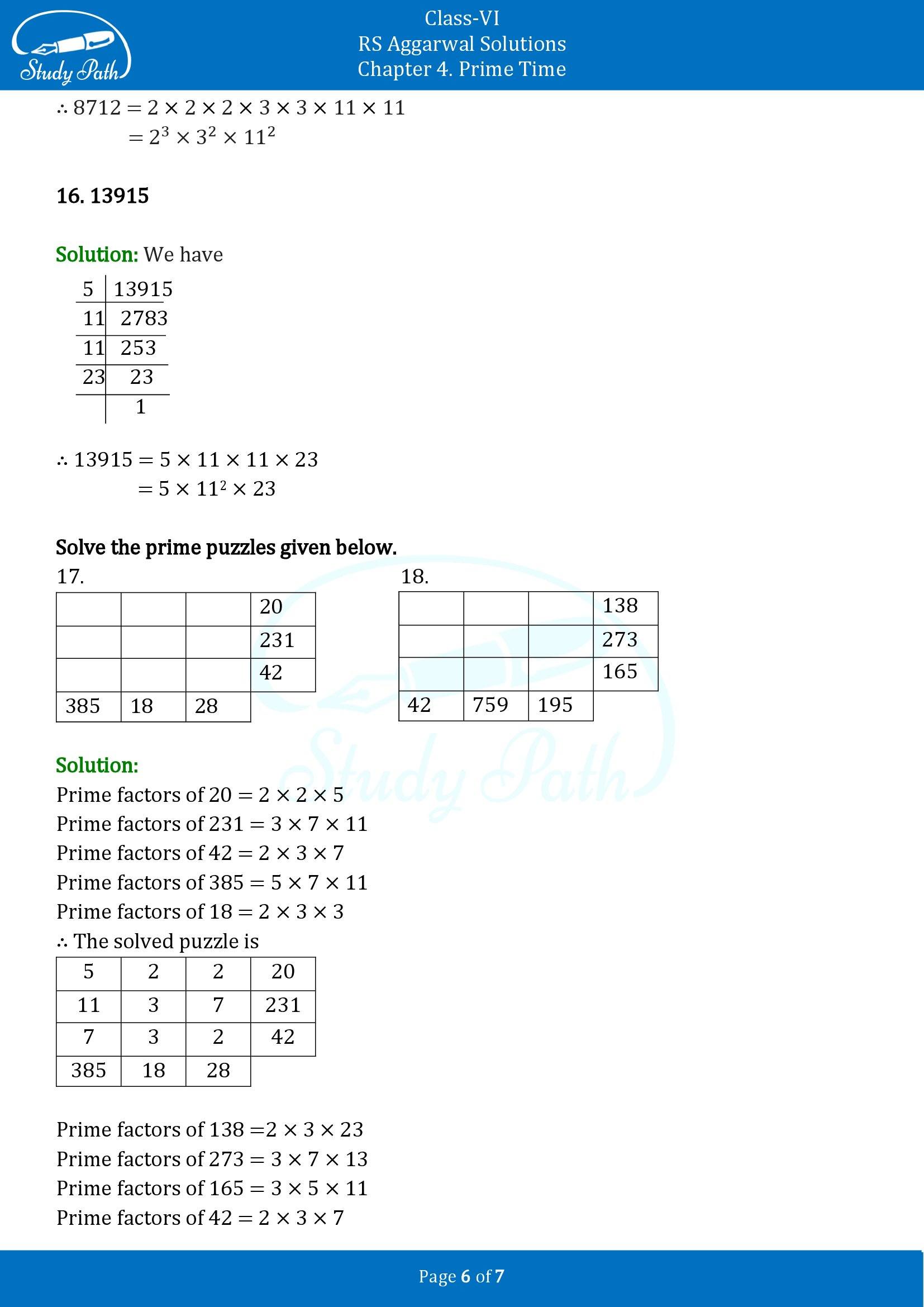 RS Aggarwal Solutions Class 6 Chapter 4 Prime Time Exercise 4C 00006