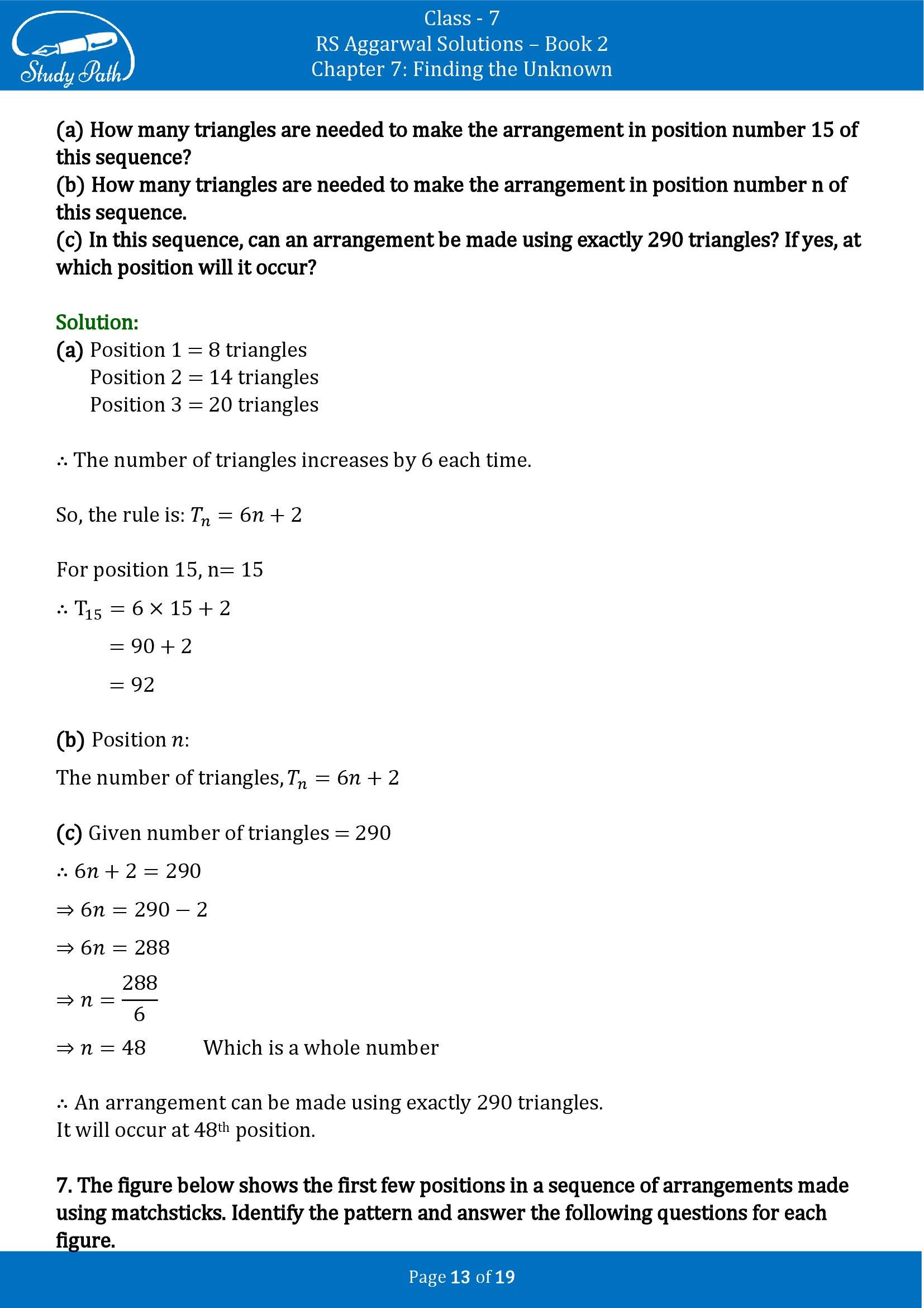 RS Aggarwal Solutions Class 7 Book 2 Chapter 7 Finding the Unknown Exercise 7B 00013