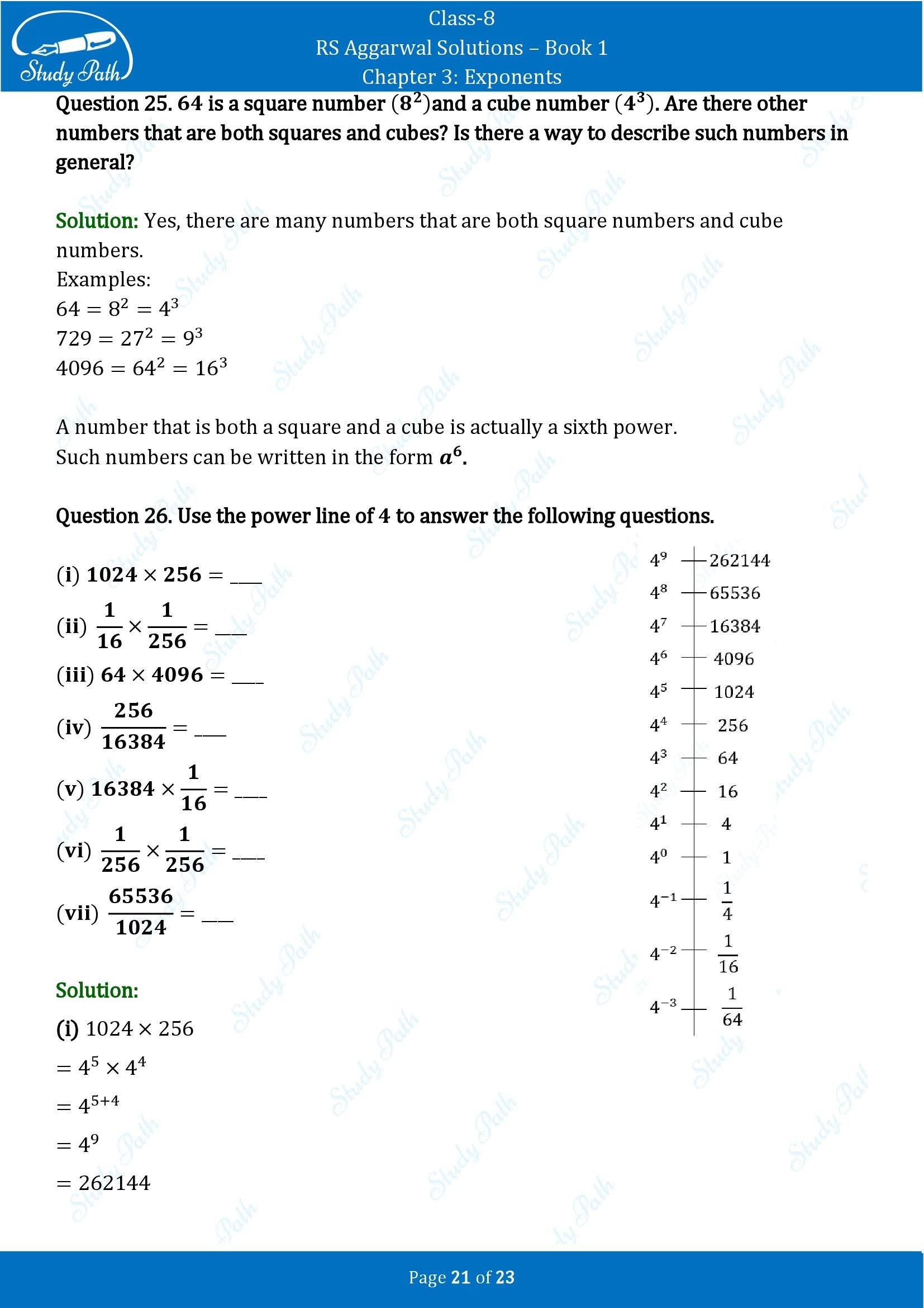 RS Aggarwal Solutions Class 8 Book 1 Chapter 3 Exponents Exercise 3A 00021