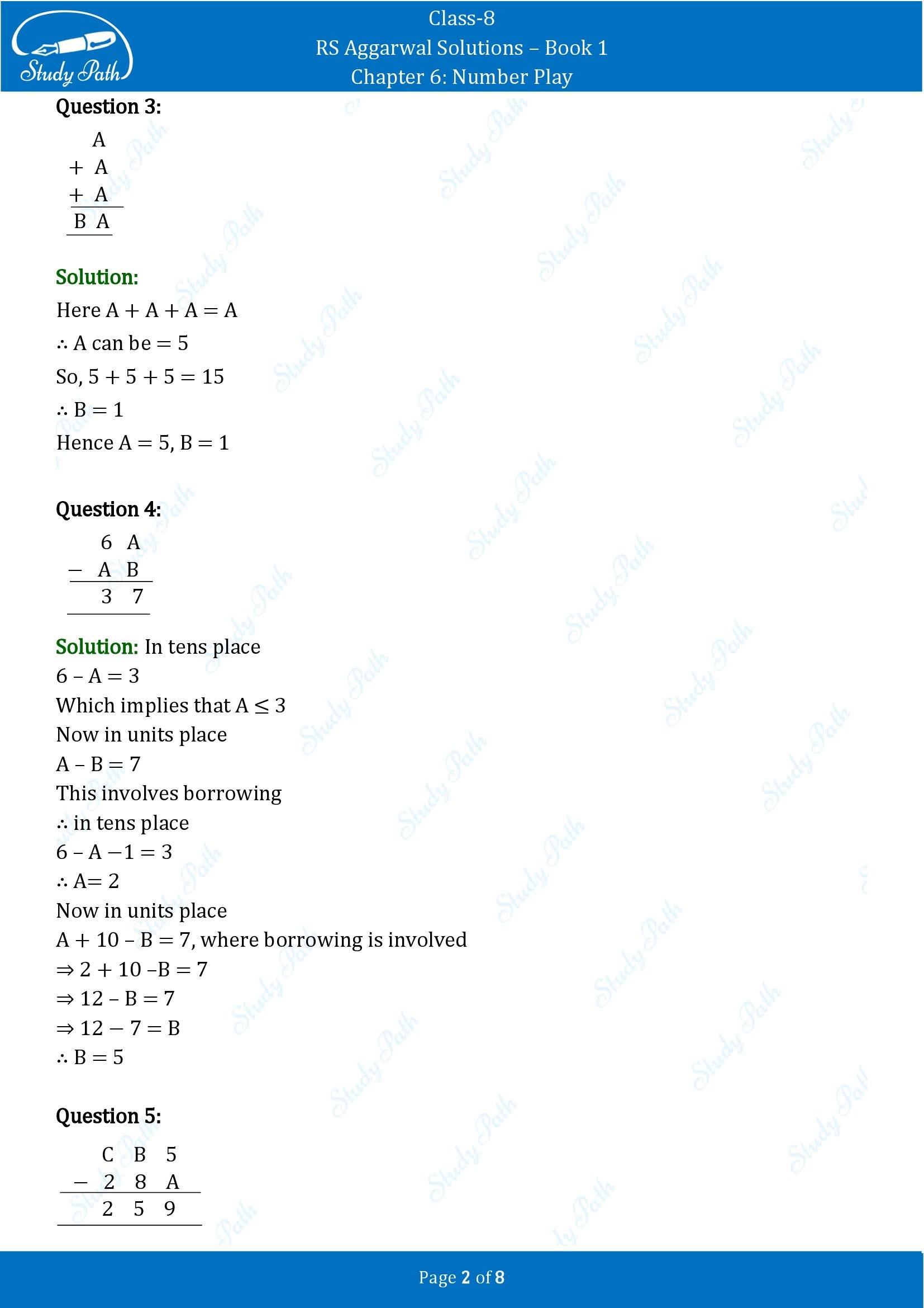RS Aggarwal Solutions Class 8 Book 1 Chapter 6 Number Play Exercise 6C 00002