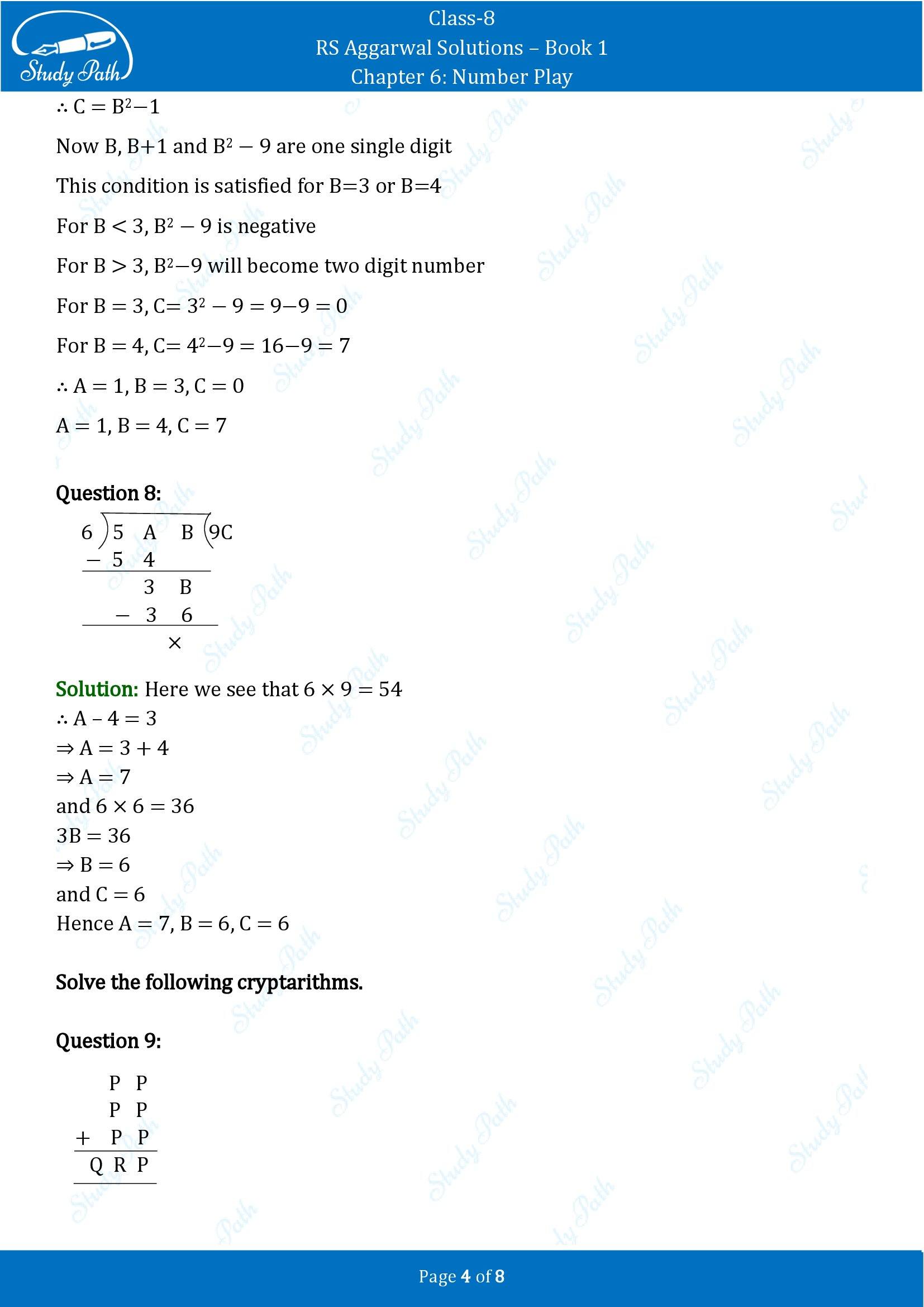 RS Aggarwal Solutions Class 8 Book 1 Chapter 6 Number Play Exercise 6C 00004
