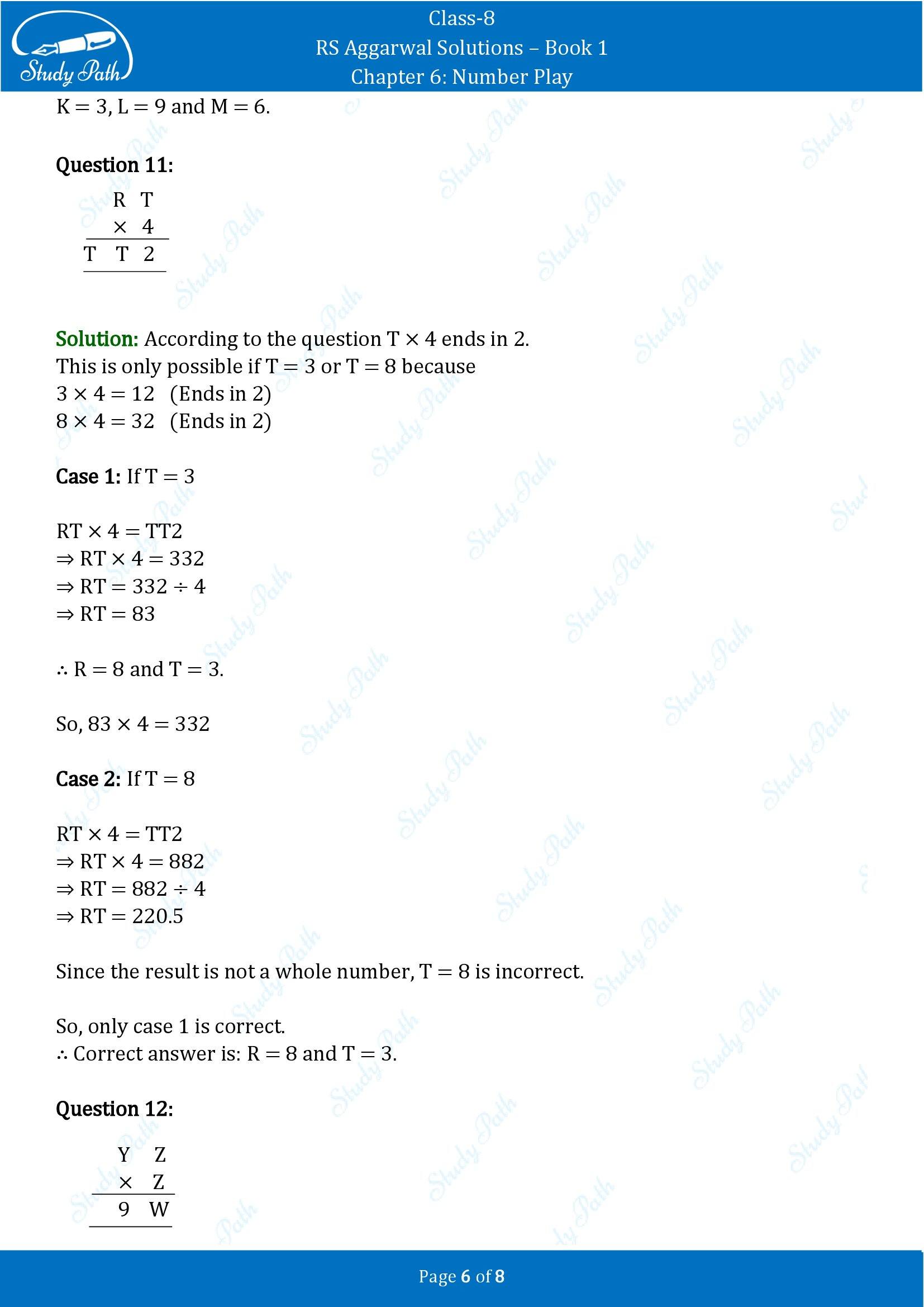 RS Aggarwal Solutions Class 8 Book 1 Chapter 6 Number Play Exercise 6C 00006