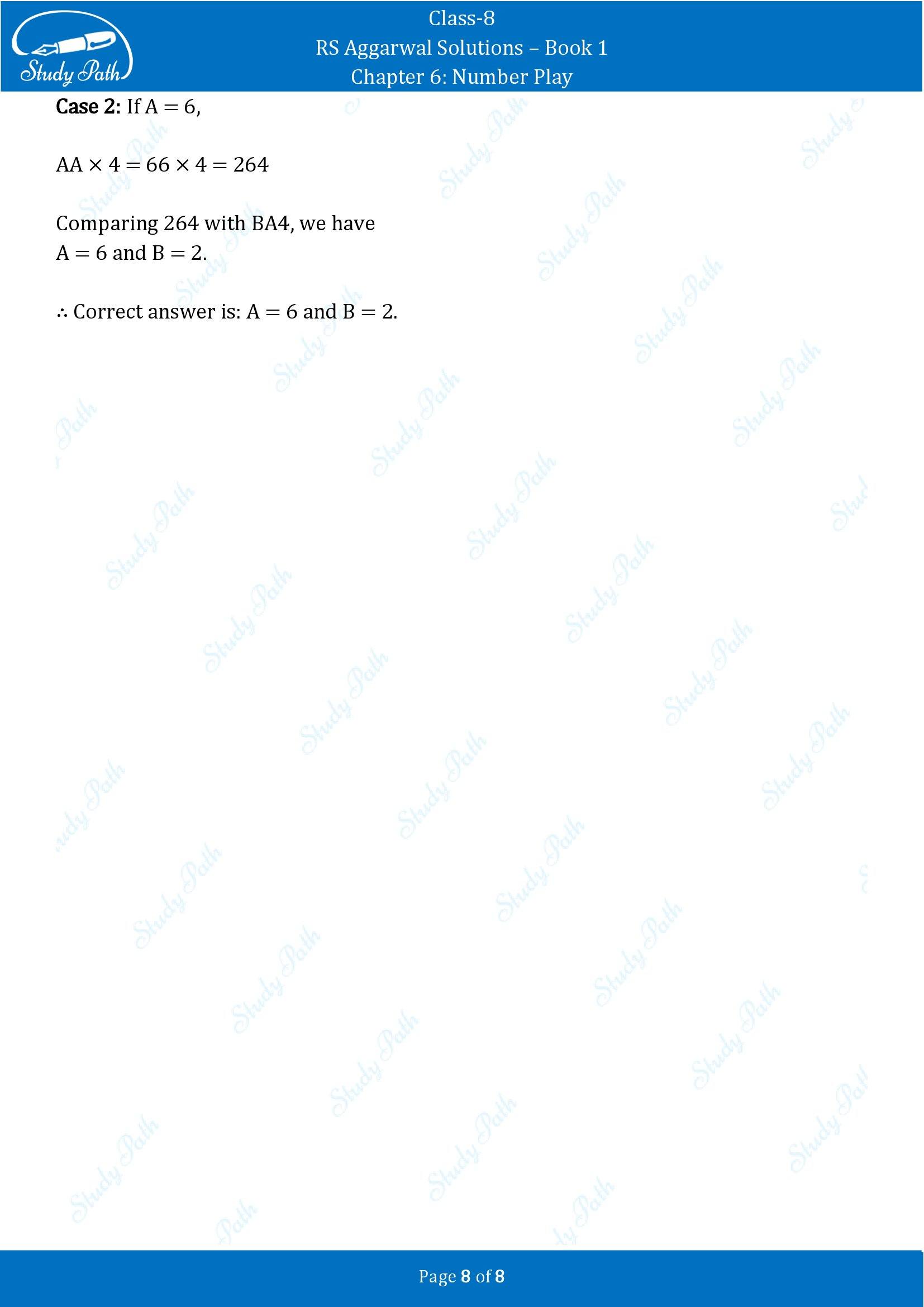 RS Aggarwal Solutions Class 8 Book 1 Chapter 6 Number Play Exercise 6C 00008