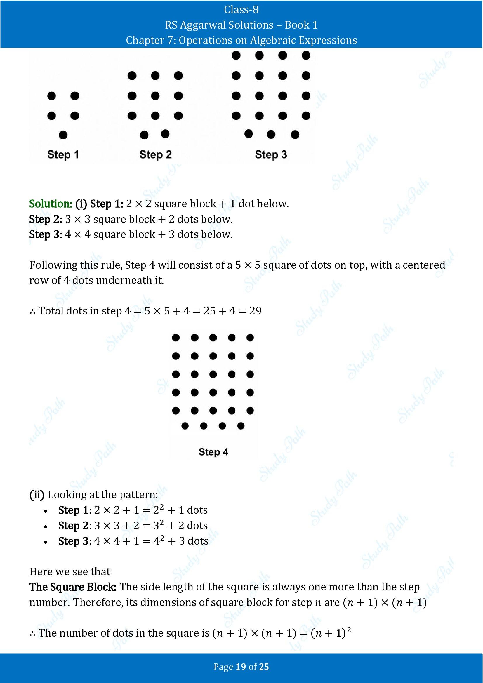 RS Aggarwal Solutions Class 8 Book 1 Chapter 7 Operations on Algebraic Expressions Exercise 7C 00019